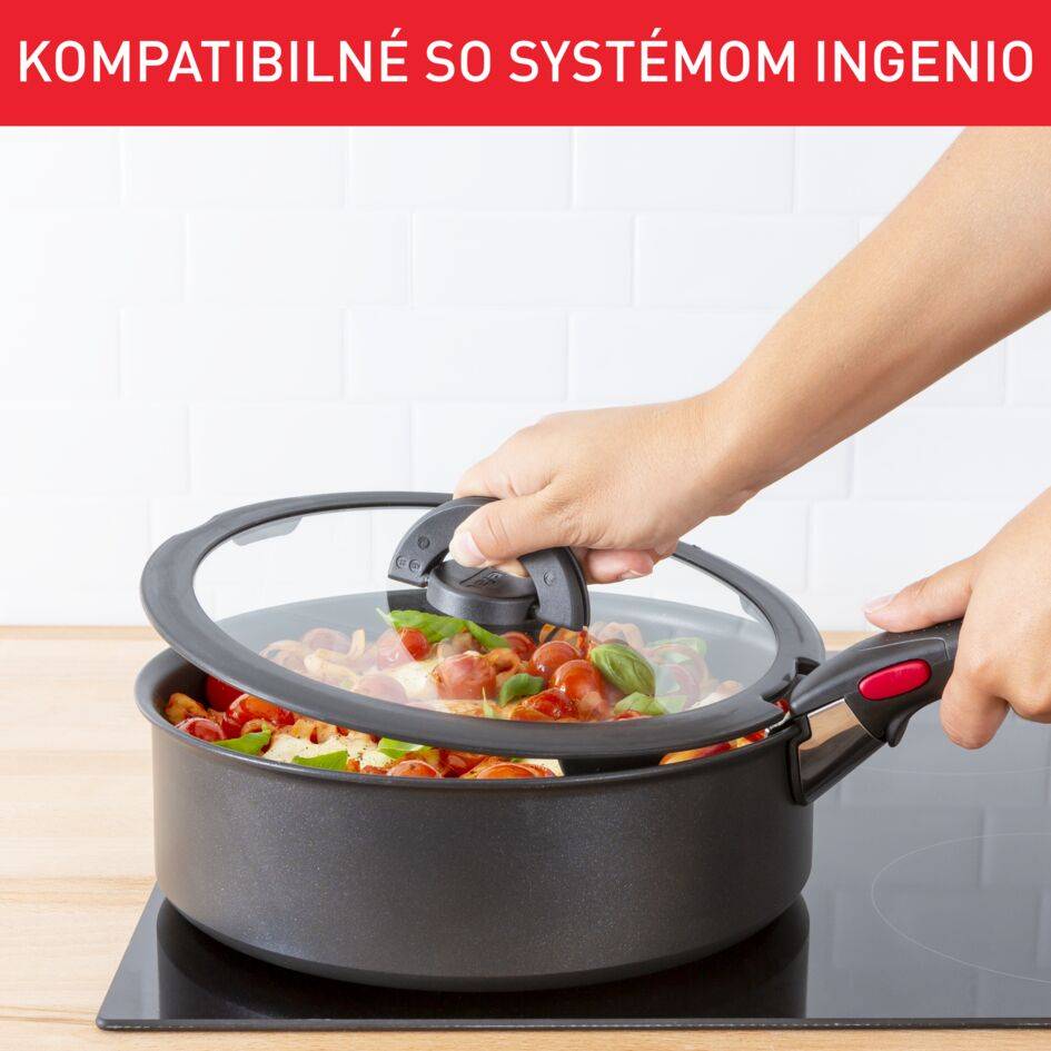 Súprava sklenených pokrievok Tefal Ingenio L9849053 3 ks 16, 18 a 20 cm