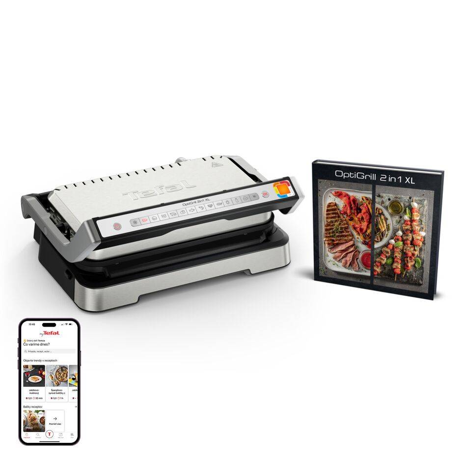 Inteligentný elektrický gril Tefal OptiGrill 2v1 XL