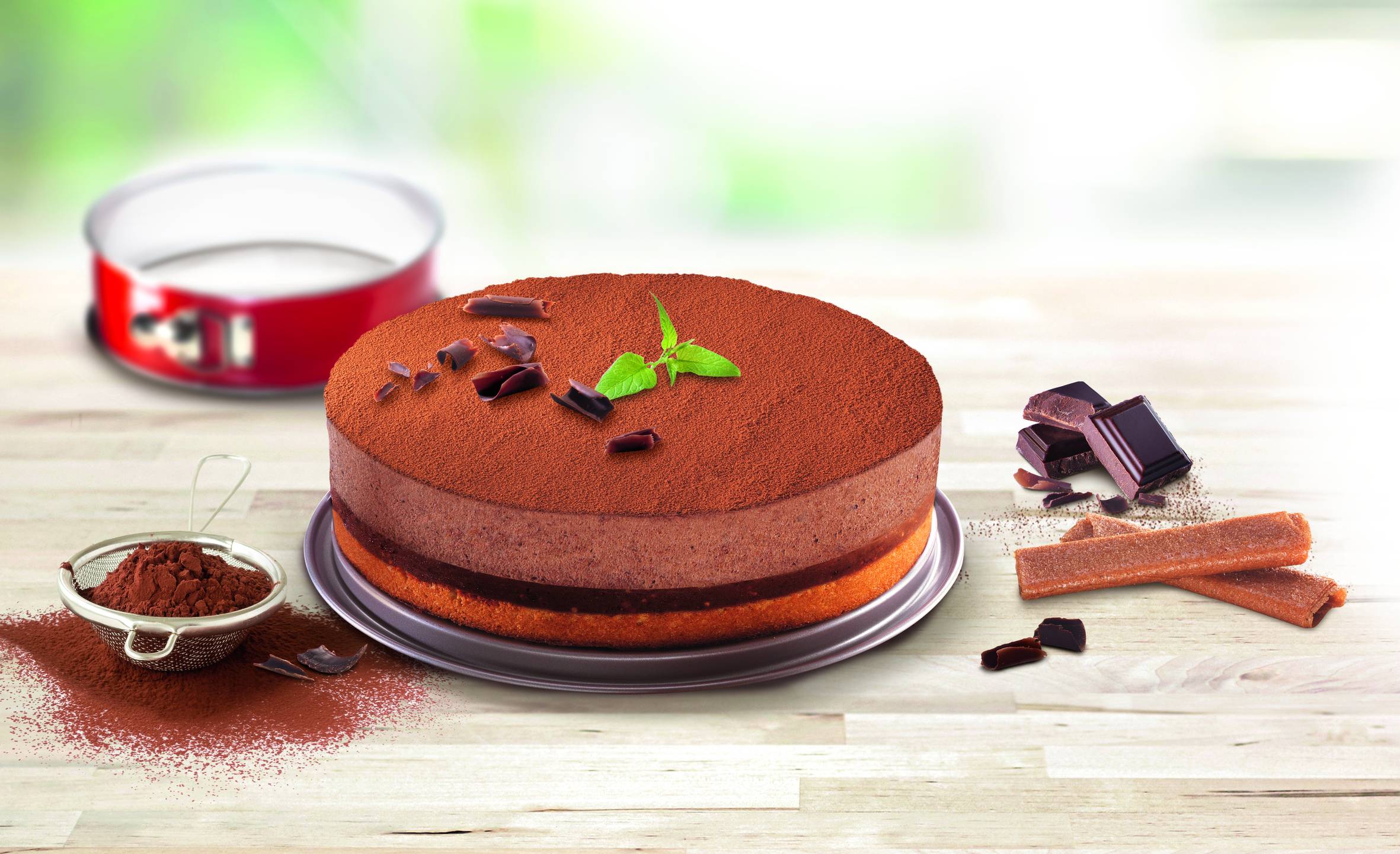 Rozkladacia forma na tortu Tefal Delibake J1641174 Červená/Sivá 19 cm