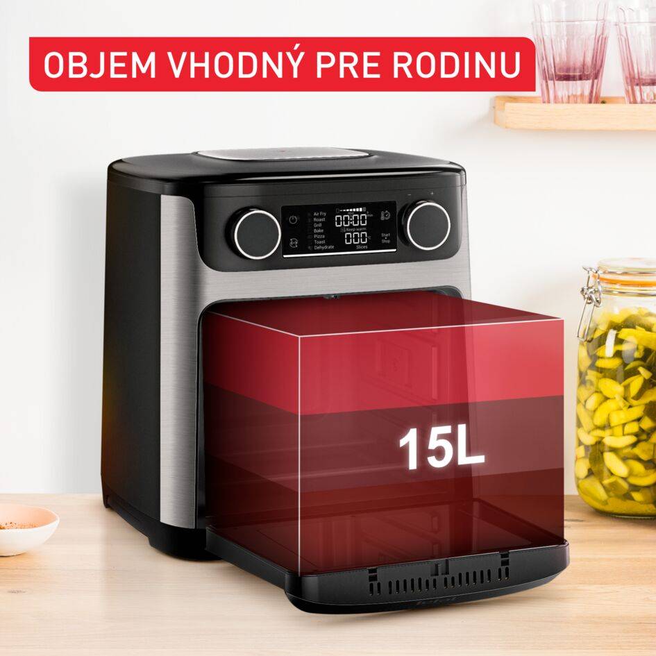Teplovzdušná fritéza Tefal Easy Fry Multifunction 15L FW556DE0 Čierna