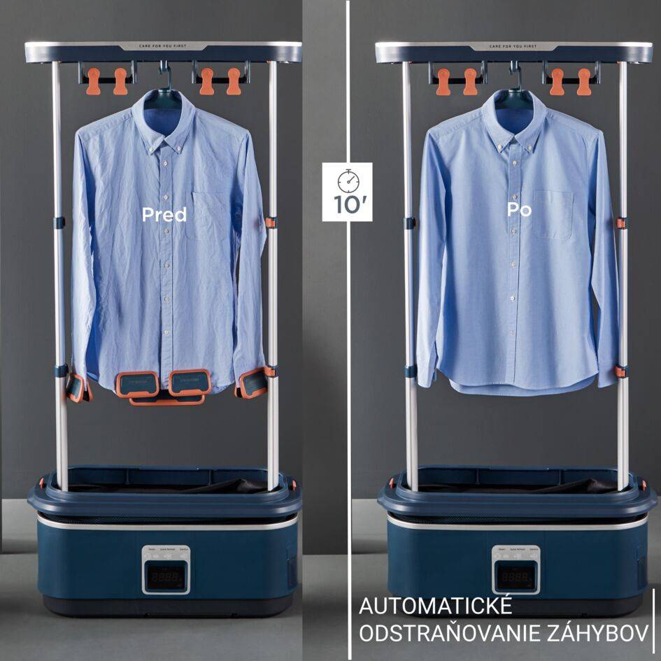 Automatický naparovač odevov s hygienickým čistením Care for You First YT2020E0