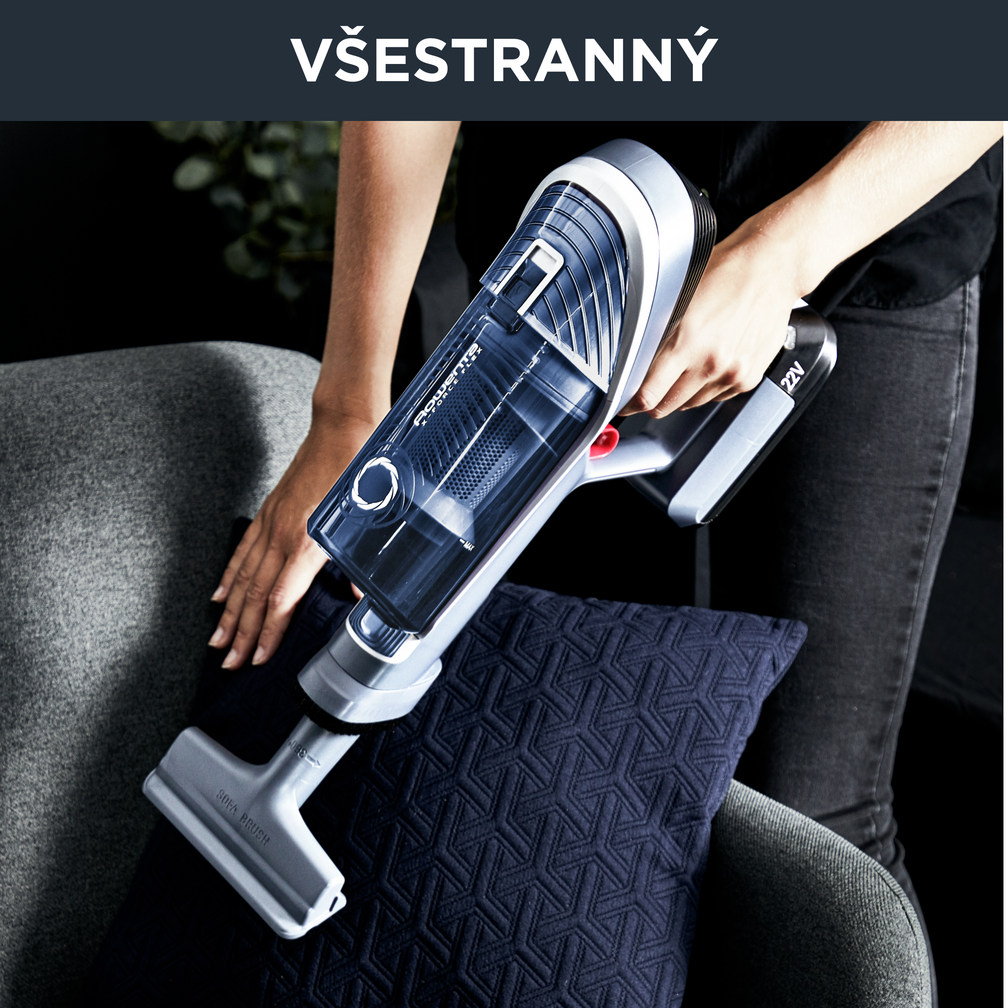 Tyčový vysávač X-Force Flex 8.60 Animal Aqua 4v1 RH9690WO