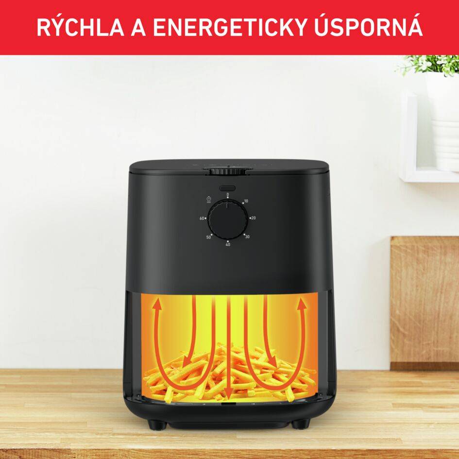 Teplovzdušná fritéza Tefal Easy Fry Essential EY130815 Čierna