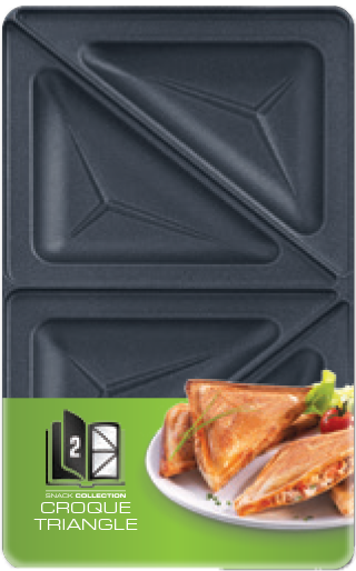 Výmenné platničky pre sendvičovač Tefal Snack Collection XA800212 Trojuholníkový toast