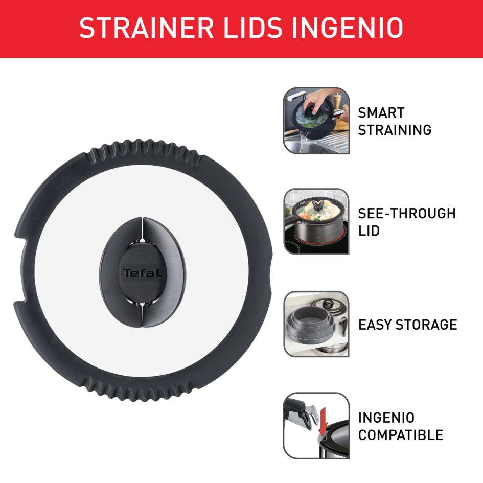 Pokrievka na cedenie Tefal Ingenio L9831023 16/18/20 cm