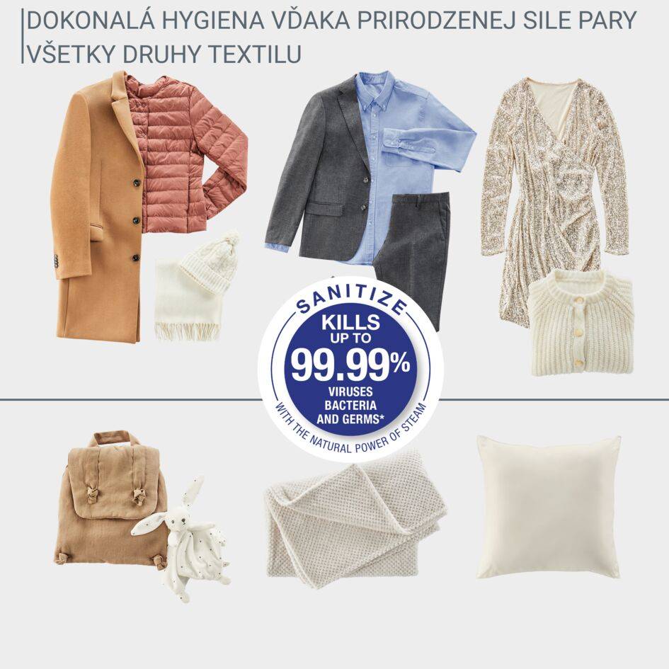 Automatický naparovač odevov s hygienickým čistením Care for You First YT2020E0