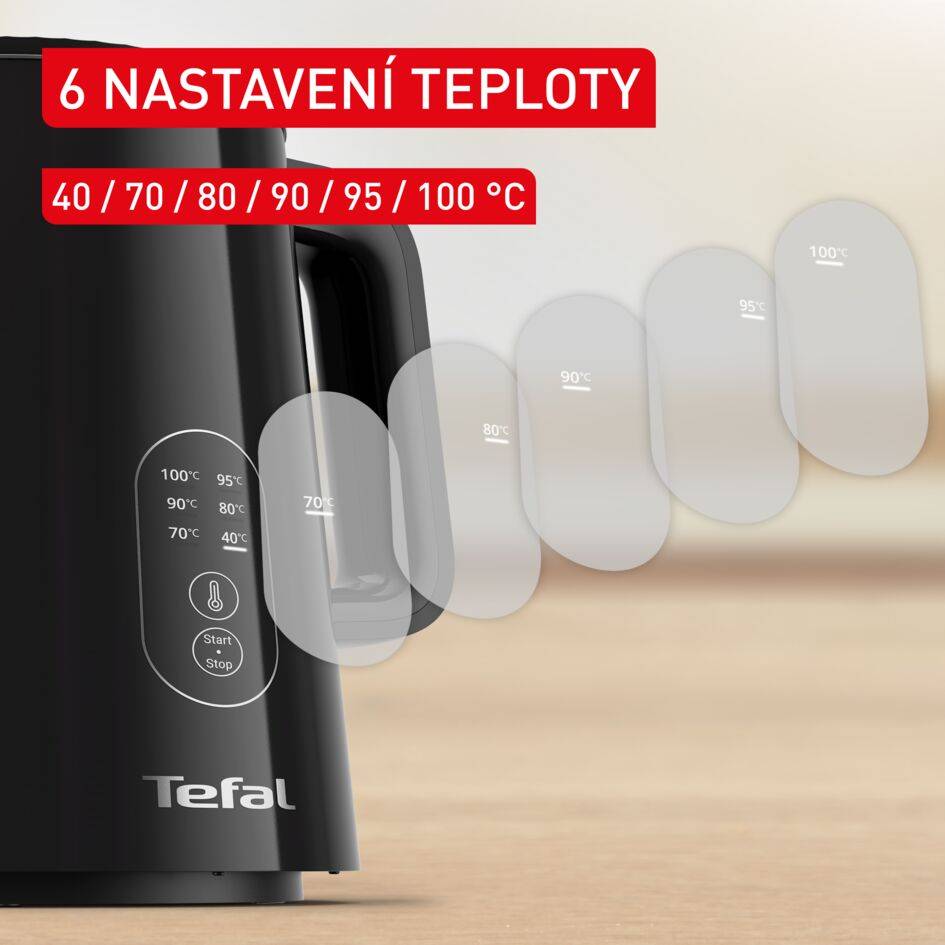 Rýchlovarná kanvica TEFAL Thermo Protect Control KO6518E0