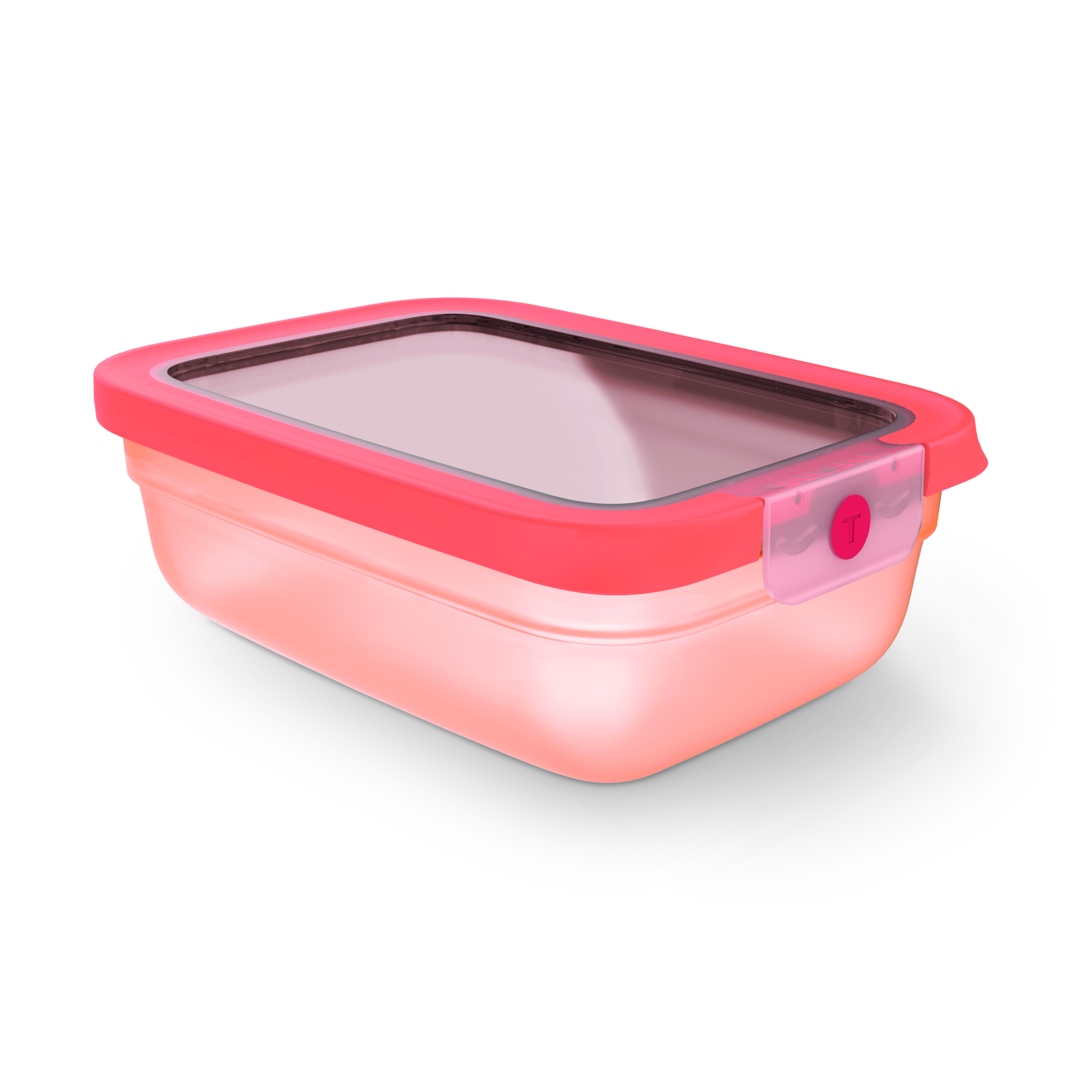 N1210810 oneClick Tefal obdĺžniková nádoba na potraviny, 1,2 l, oranžová