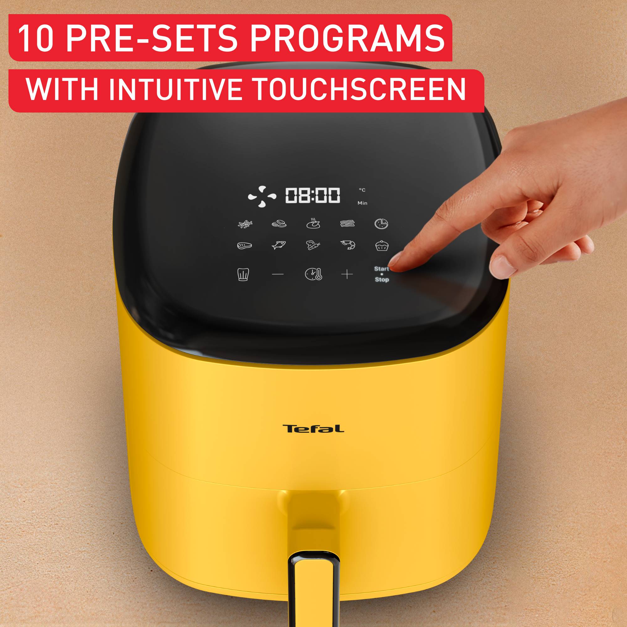 Teplovzdušná fritéza Tefal Easy Fry POP 5 l EY2452E0 Žltá