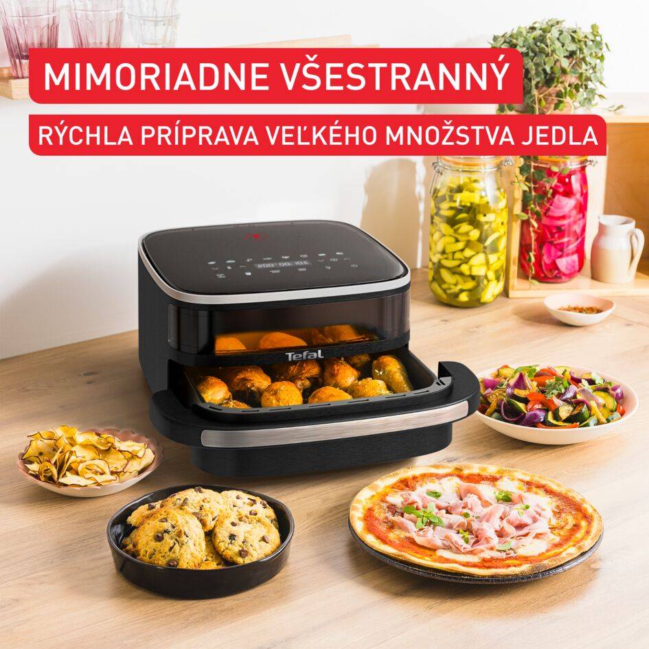 Teplovzdušná fritéza Tefal Easy Fry XL Surface FW4018E0 Čierna
