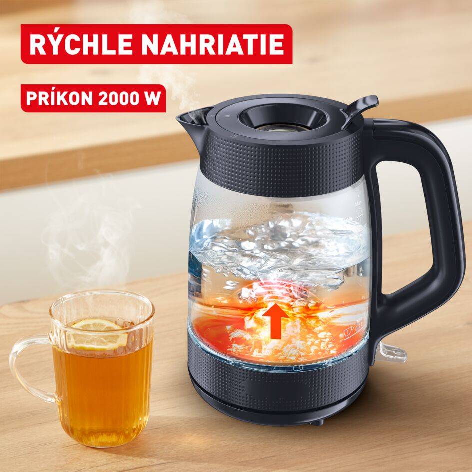 Rýchlovarná kanvica Tefal Morning Glass KO2G08E0
