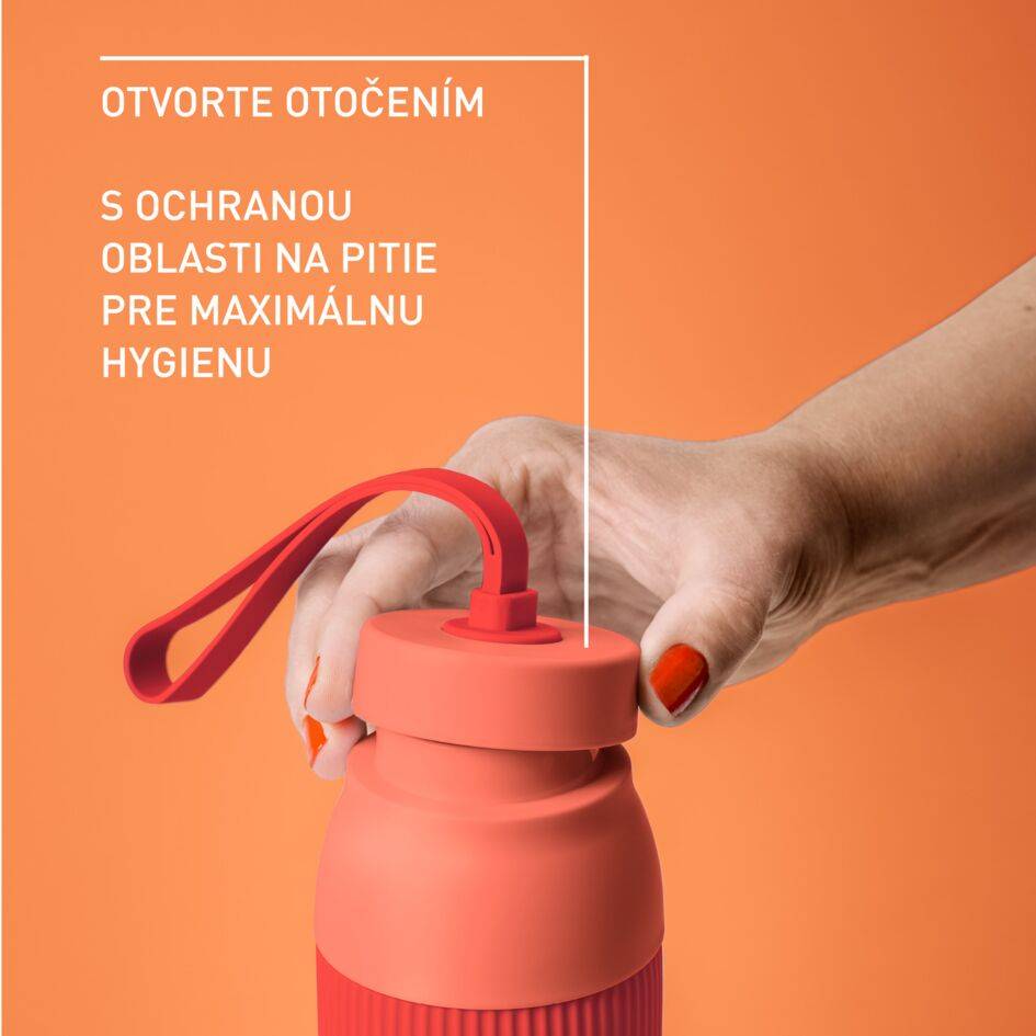 N2193310 beYou Twist termofľaša Tefal 0,7 l oranžová