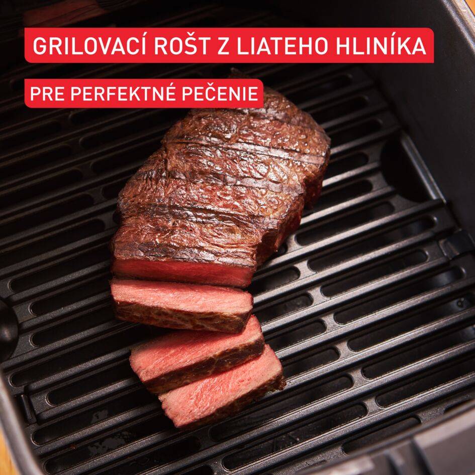 Tichá teplovzdušná fritéza Tefal Easy Fry Silence EY552DE0 Nerezová oceľ