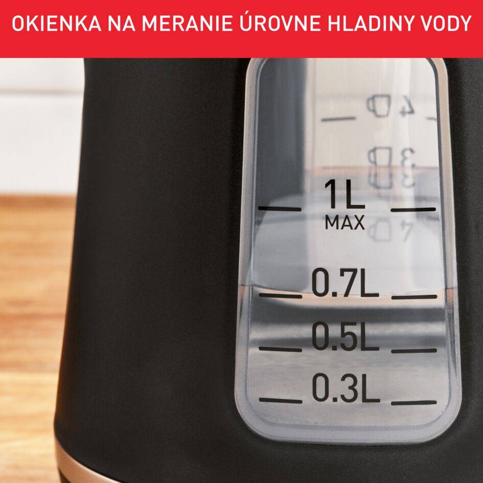Rýchlovarná kanvica Tefal Includeo KI533811 Čierna 1 l