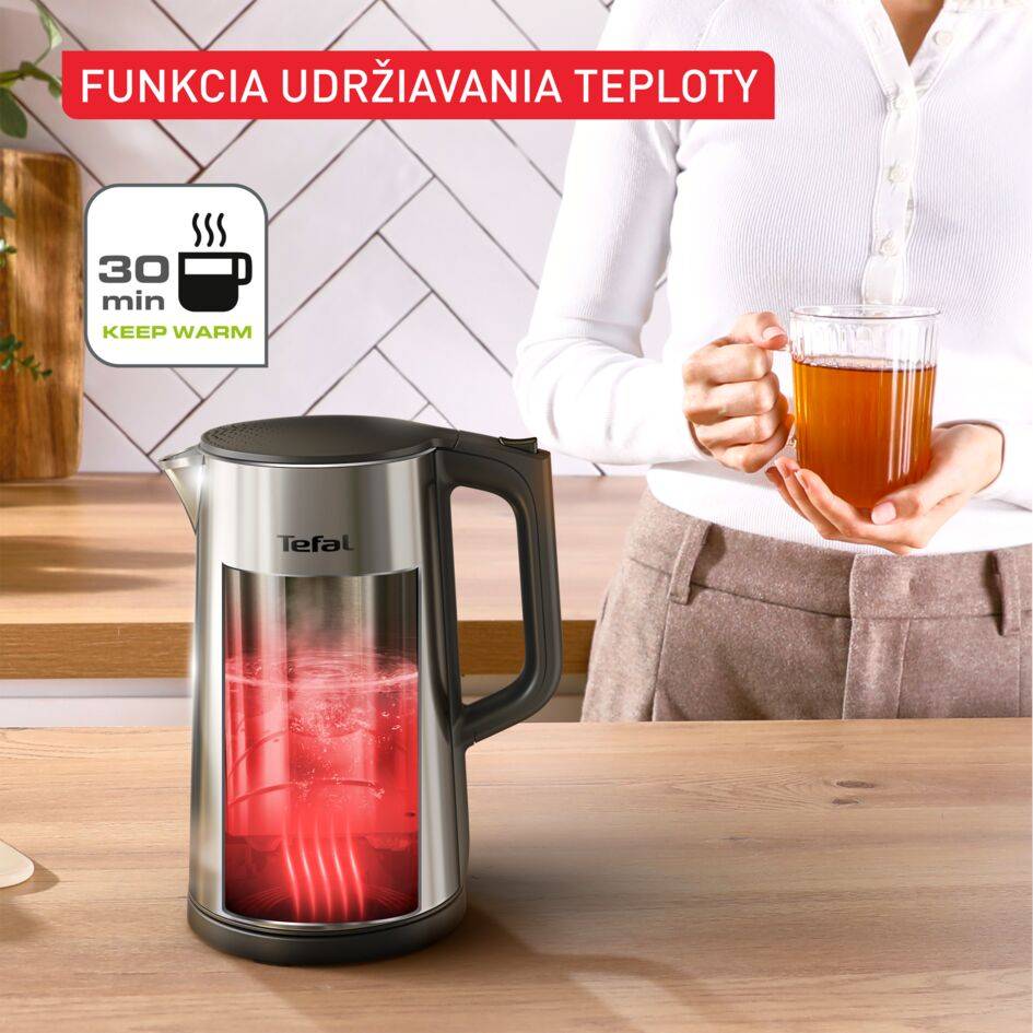 Selection, rýchlovarná kanvica, 6 nastavení teploty, displej s reálnym časom