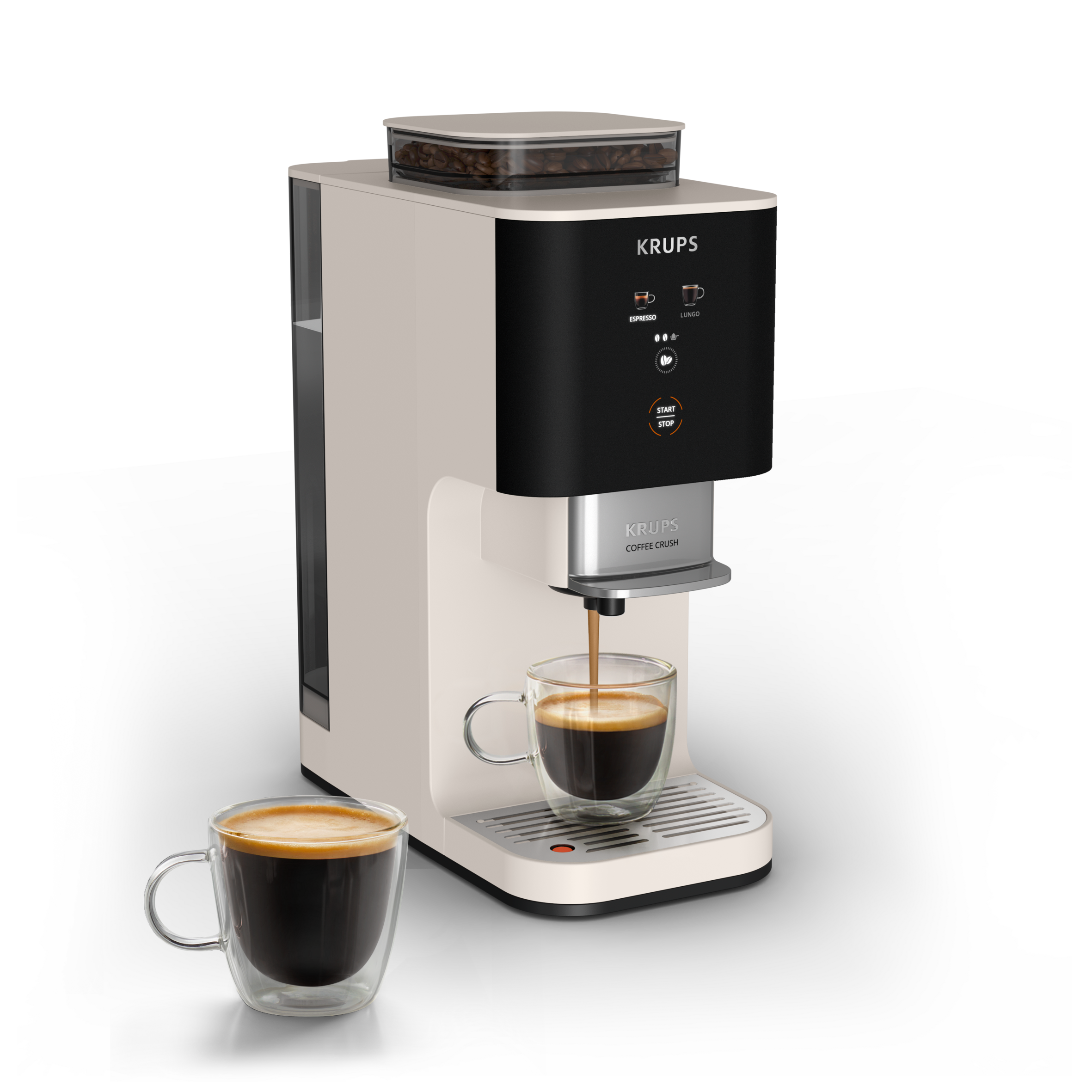 Automatický kávovar KRUPS Coffee Crush SA4001E0 biela
