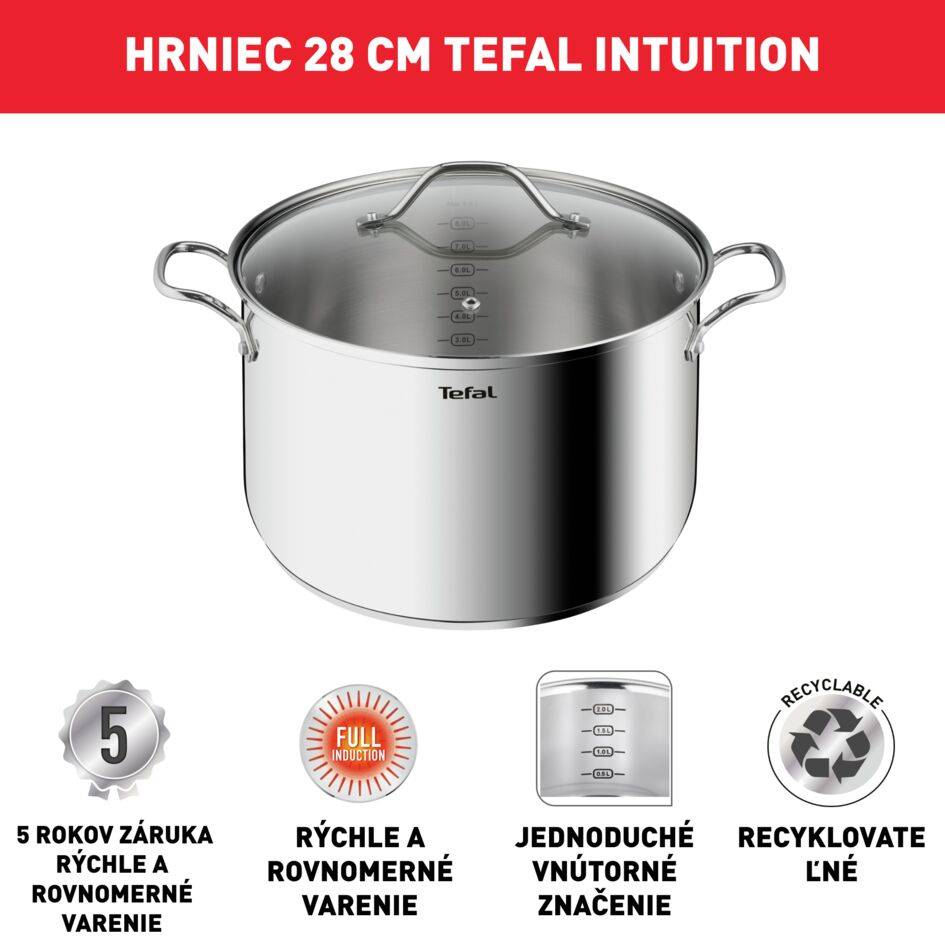 Kastról s pokrievkou Tefal Intuition B8644474 20 cm
