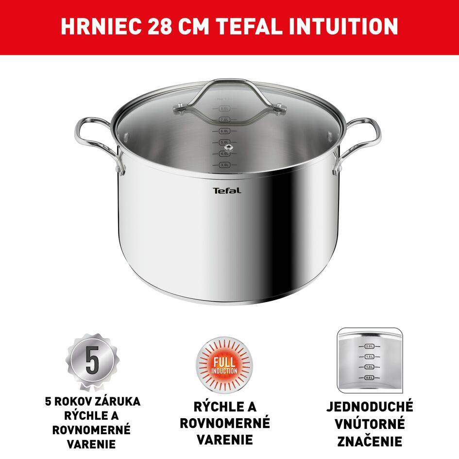 Kastról s pokrievkou Tefal Intuition B8644474 20 cm
