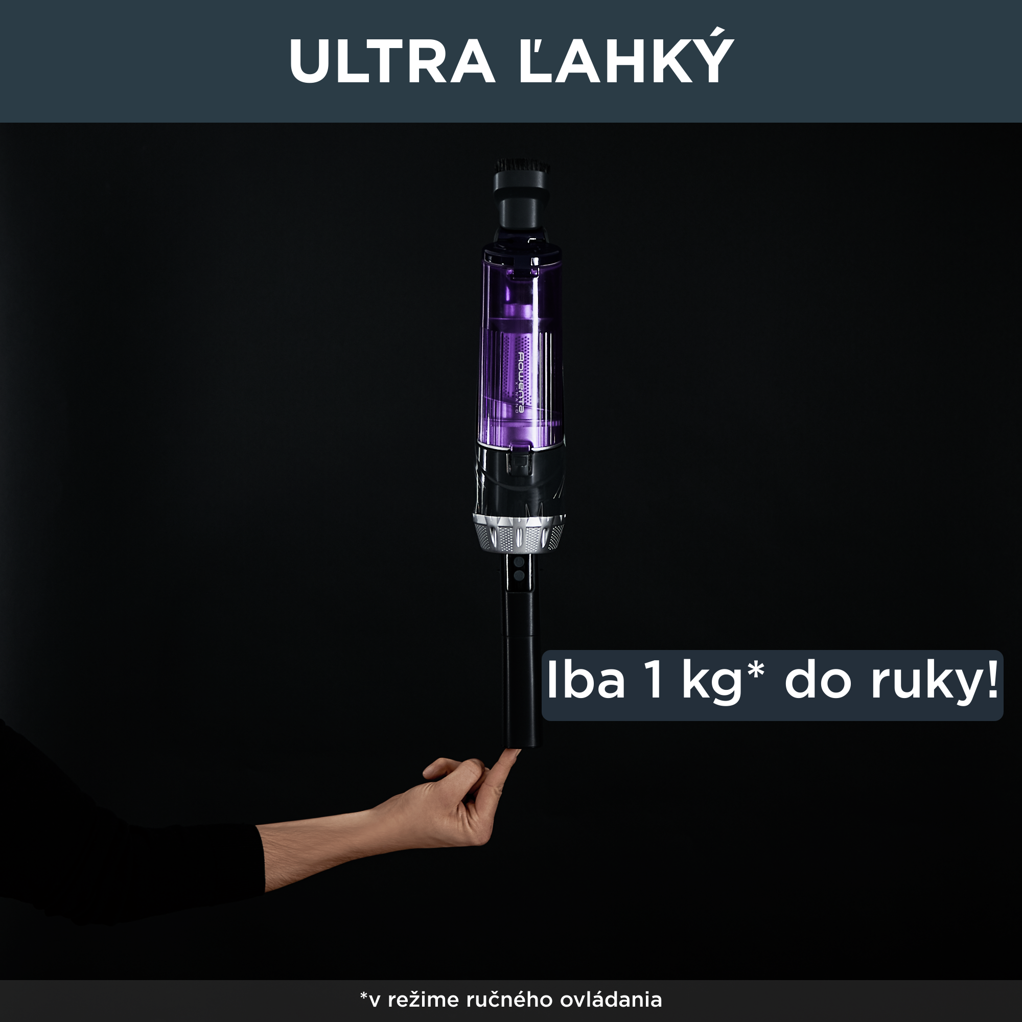 Tyčový vysávač X-Nano Essential 3v1 RH1128WO