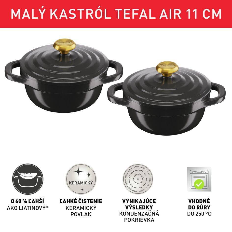 2-dielna sada minikastrólov Air 11 cm