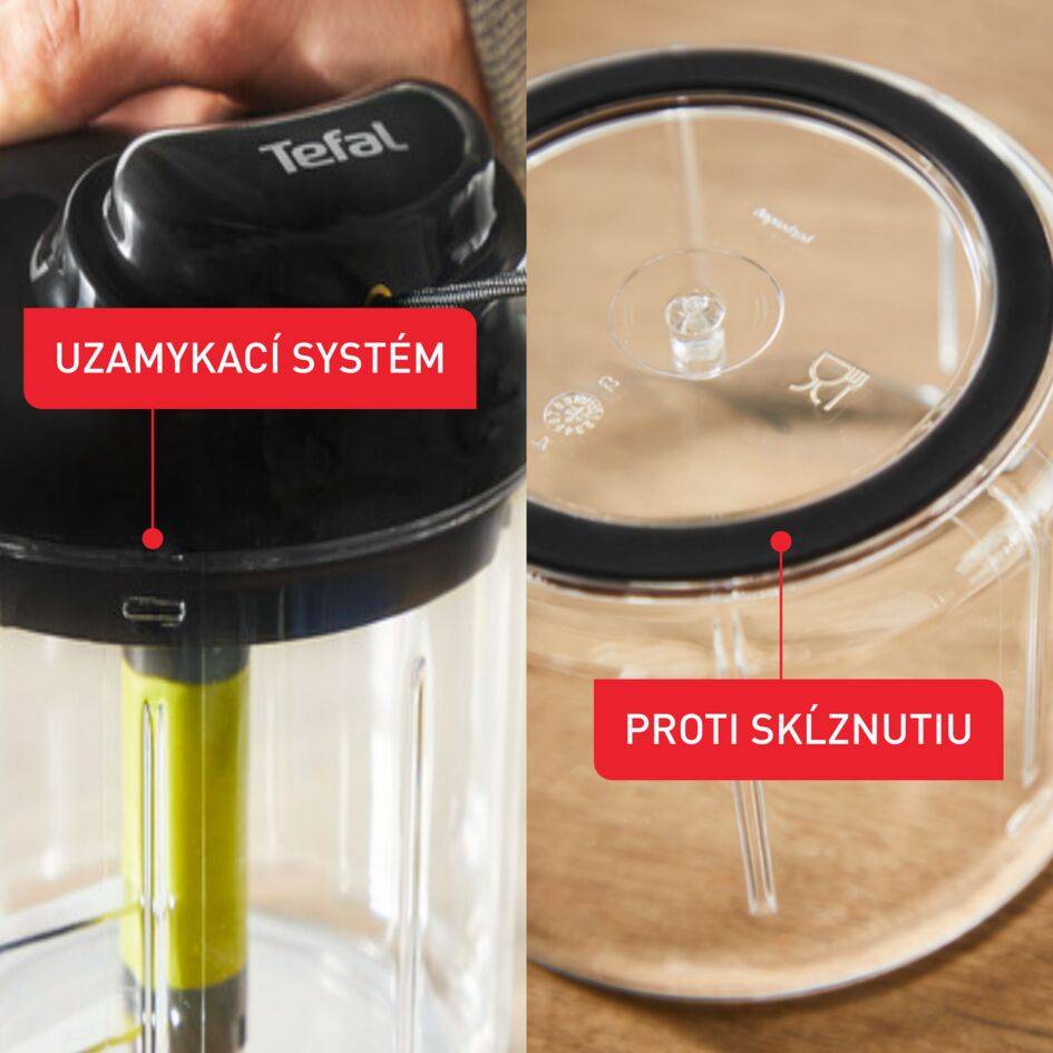 Ručný sekáčik Tefal 5 Second Chopper K1320404 Zelený/Čierny 900 ml