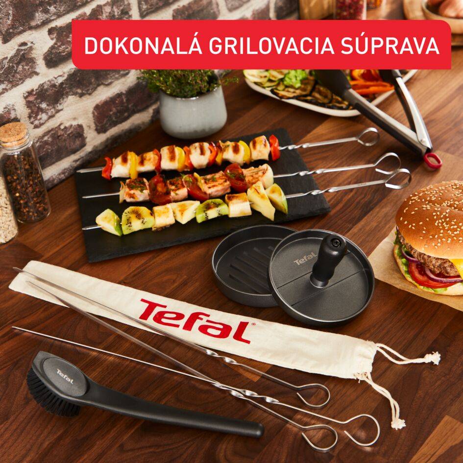 Kliešte Tefal K1182034 Nerezové/Čierne 25 cm