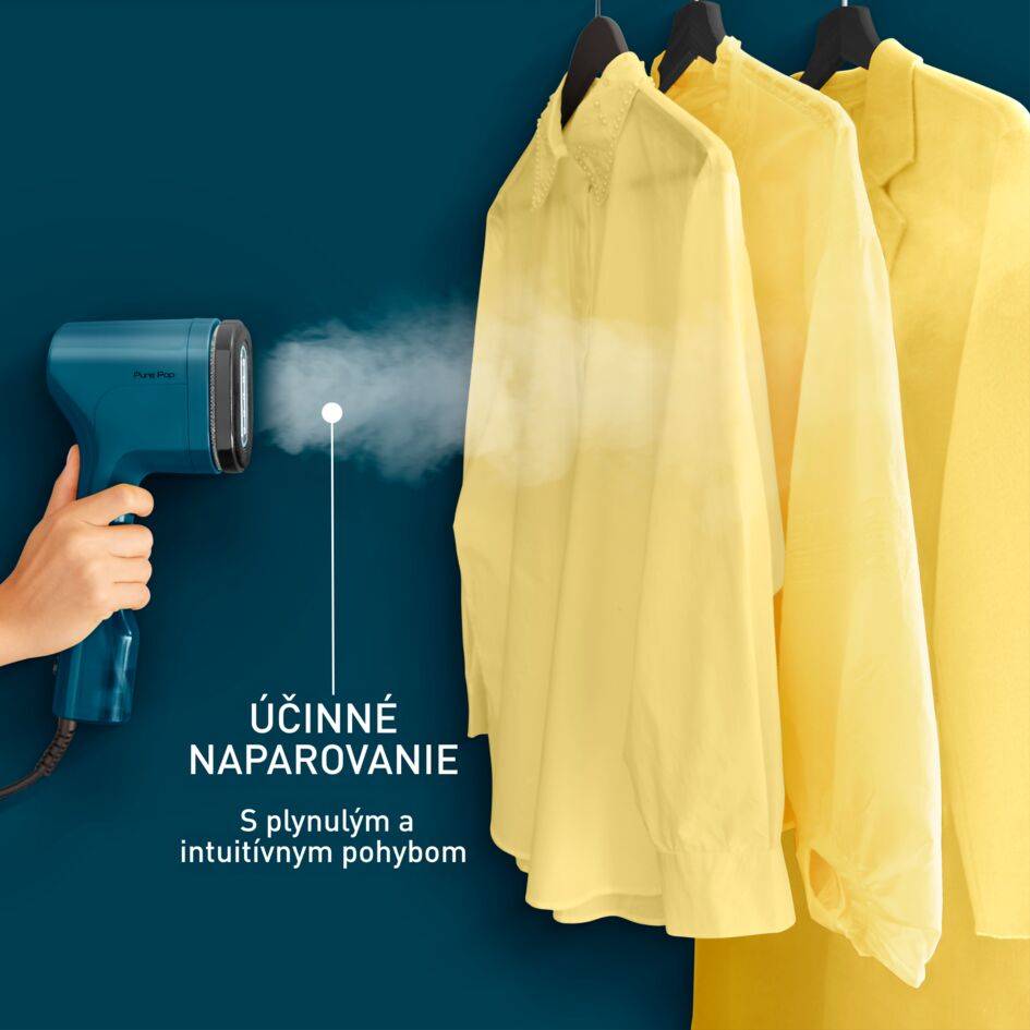 Naparovač odevov Tefal Pure POP DT2020E1 Modrý