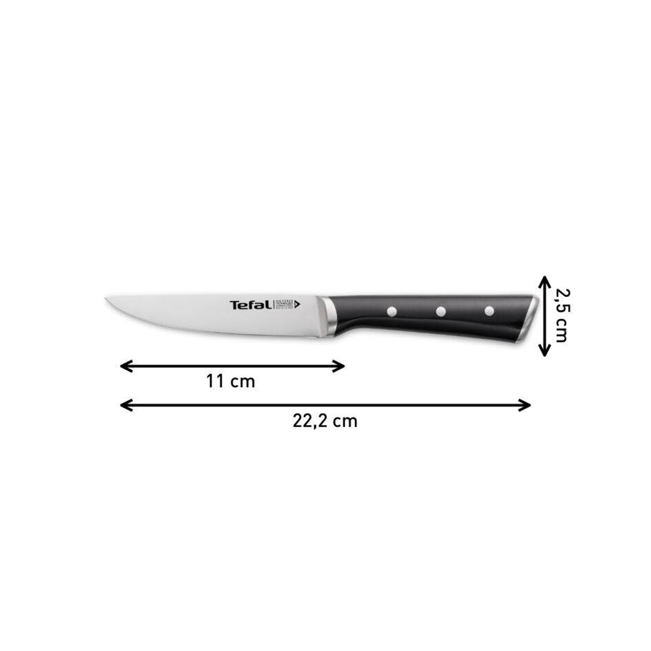 Kuchynský nôž Tefal Ice Force K2320914 Nerezový/Čierny 11 cm