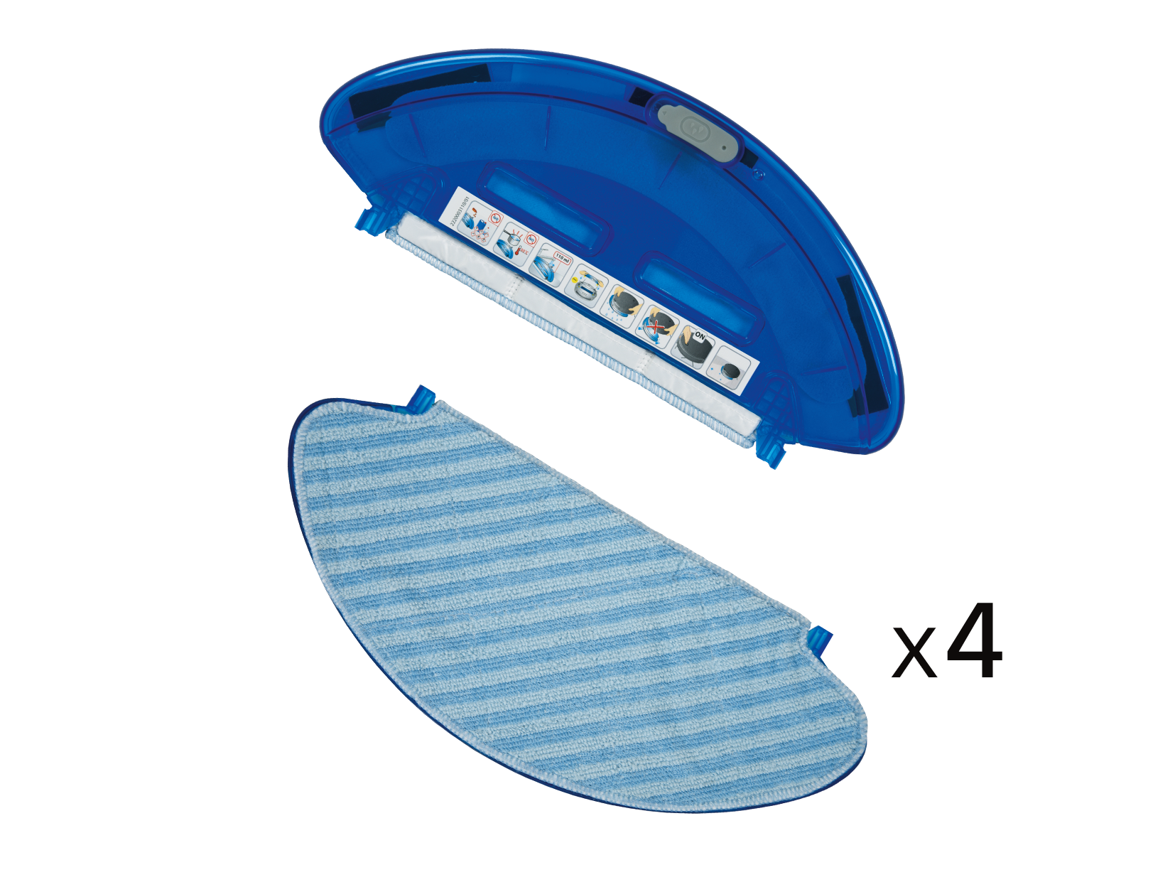 Držiak na mop z mikrovlákien + 4 mopy z mikrovlákien ZR690002