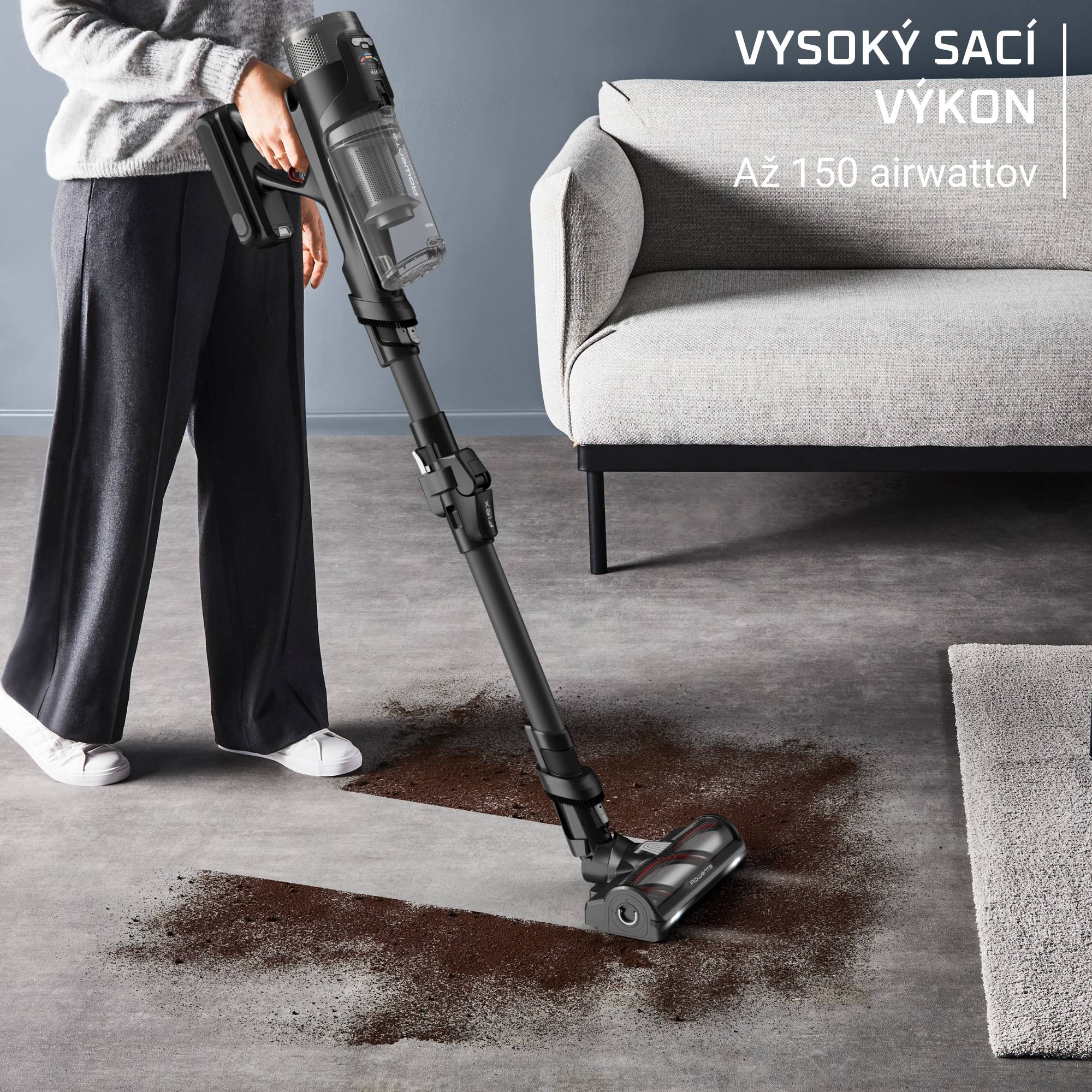 Tyčový vysávač Rowenta X-Force Flex 3v1 150 AW RH9L55E0