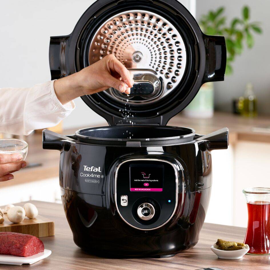 Multifunkčný elektrický hrniec Tefal Cook4Me+ Connect CY855830 Čierny