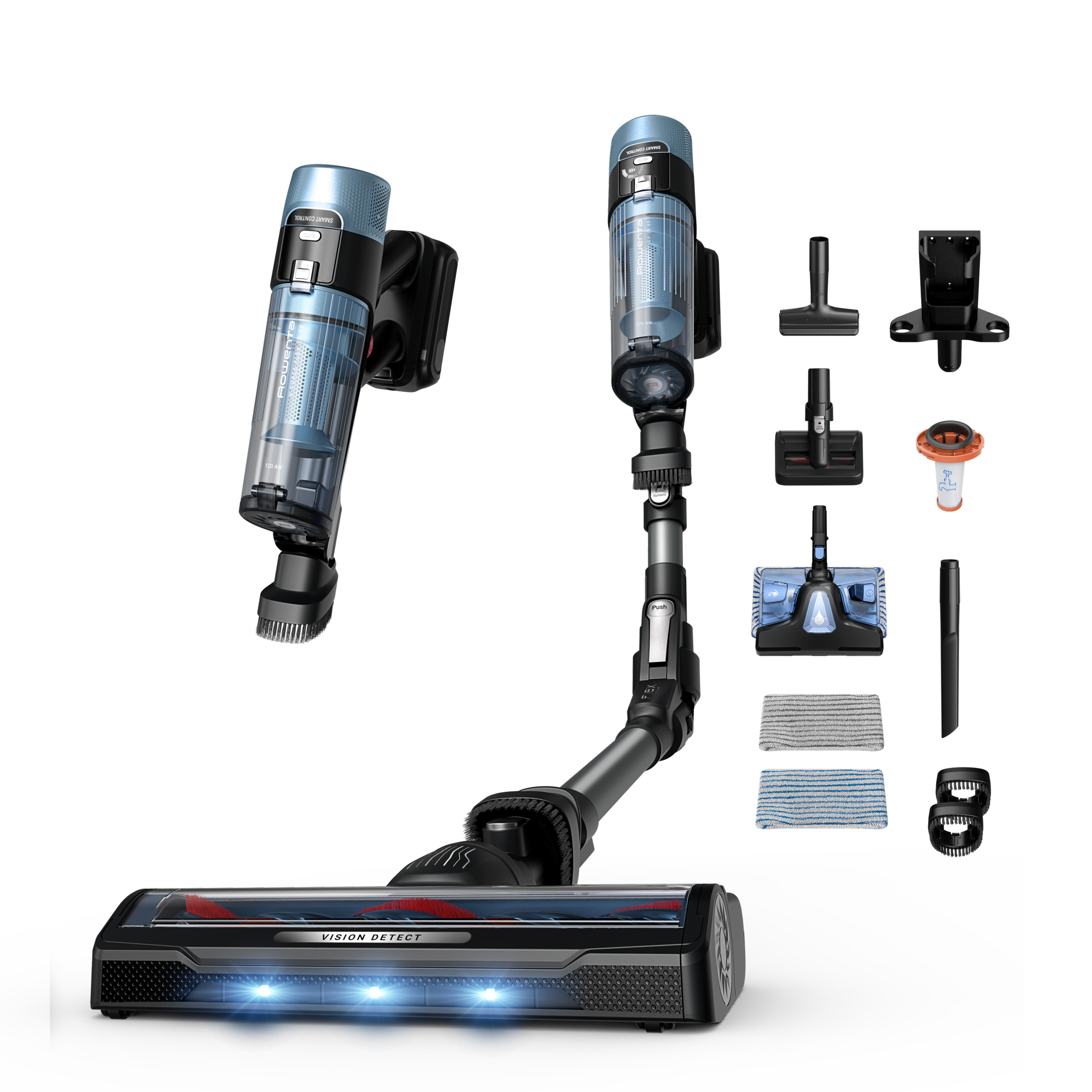 Tyčový vysávač X-Force Flex 10.80 Animal Aqua Auto 4v1 120 AW RH7AD5E0
