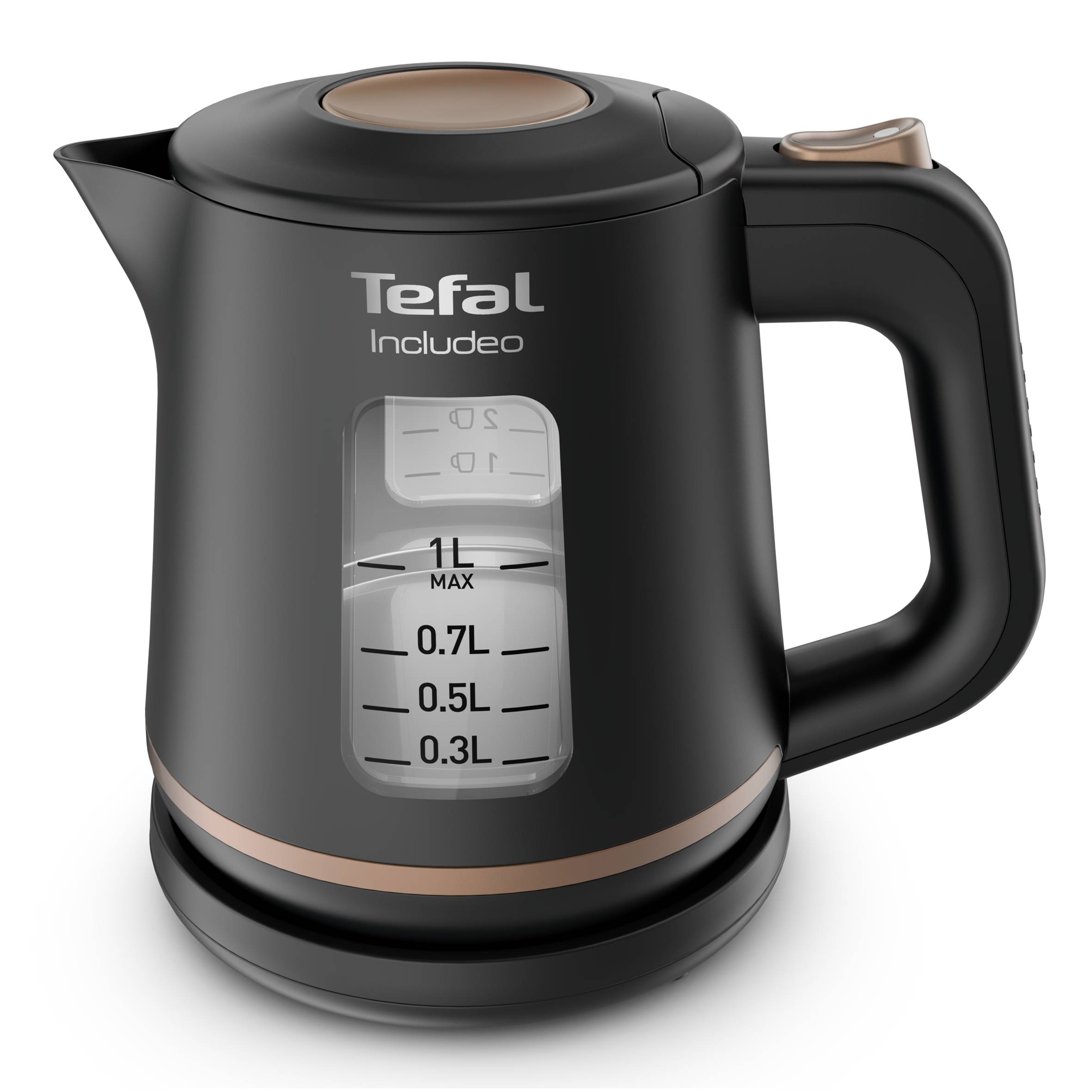 Rýchlovarná kanvica Tefal Includeo KI533811 Čierna 1 l