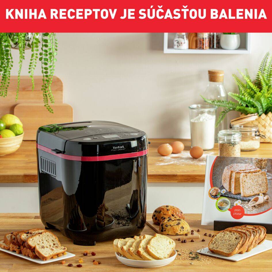 Domáca pekáreň Tefal Pain Plaisir PF220838 Červená/Čierna
