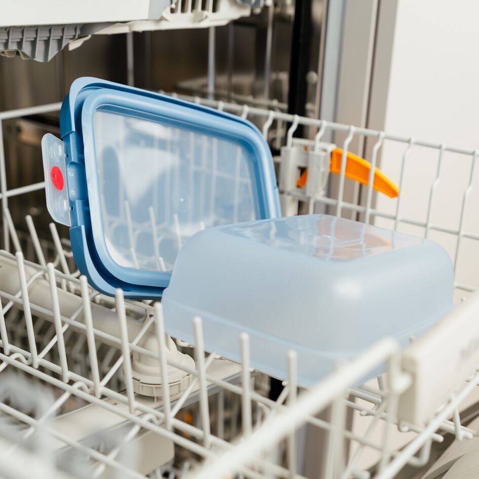 N1211110 oneClick Tefal obdĺžniková nádoba na potraviny, 1,5 l, oranžová