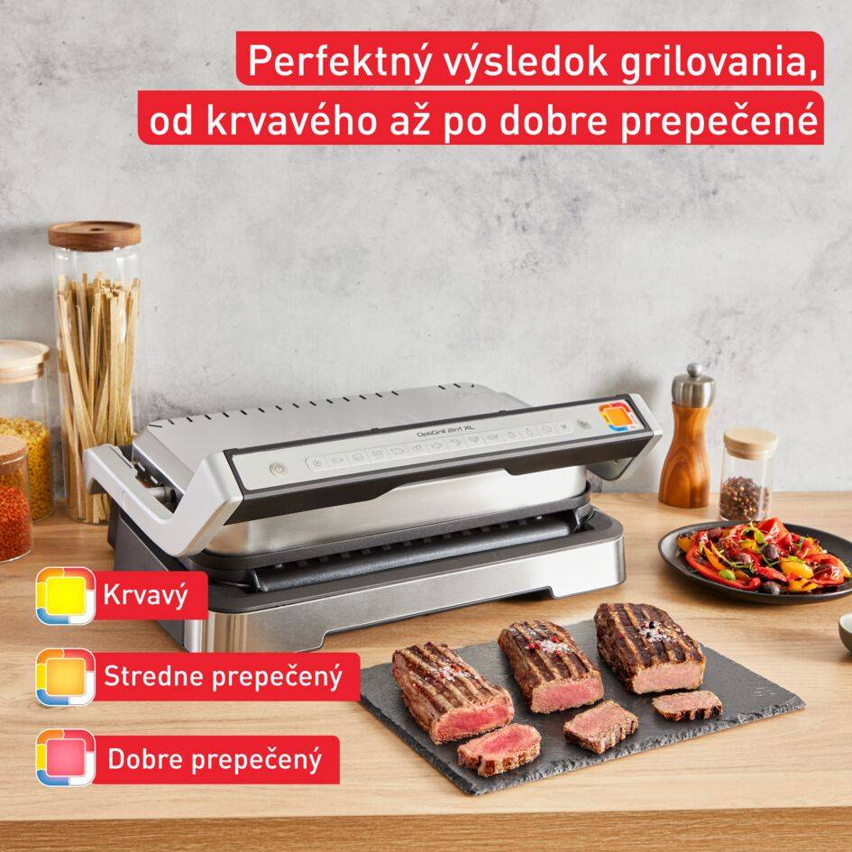 Inteligentný elektrický gril Tefal OptiGrill 2v1 XL