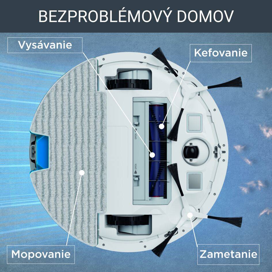 Robotický vysávač Rowenta X-Plorer S130 AI 4v1 Laser & Camera 8cm RR9067WH