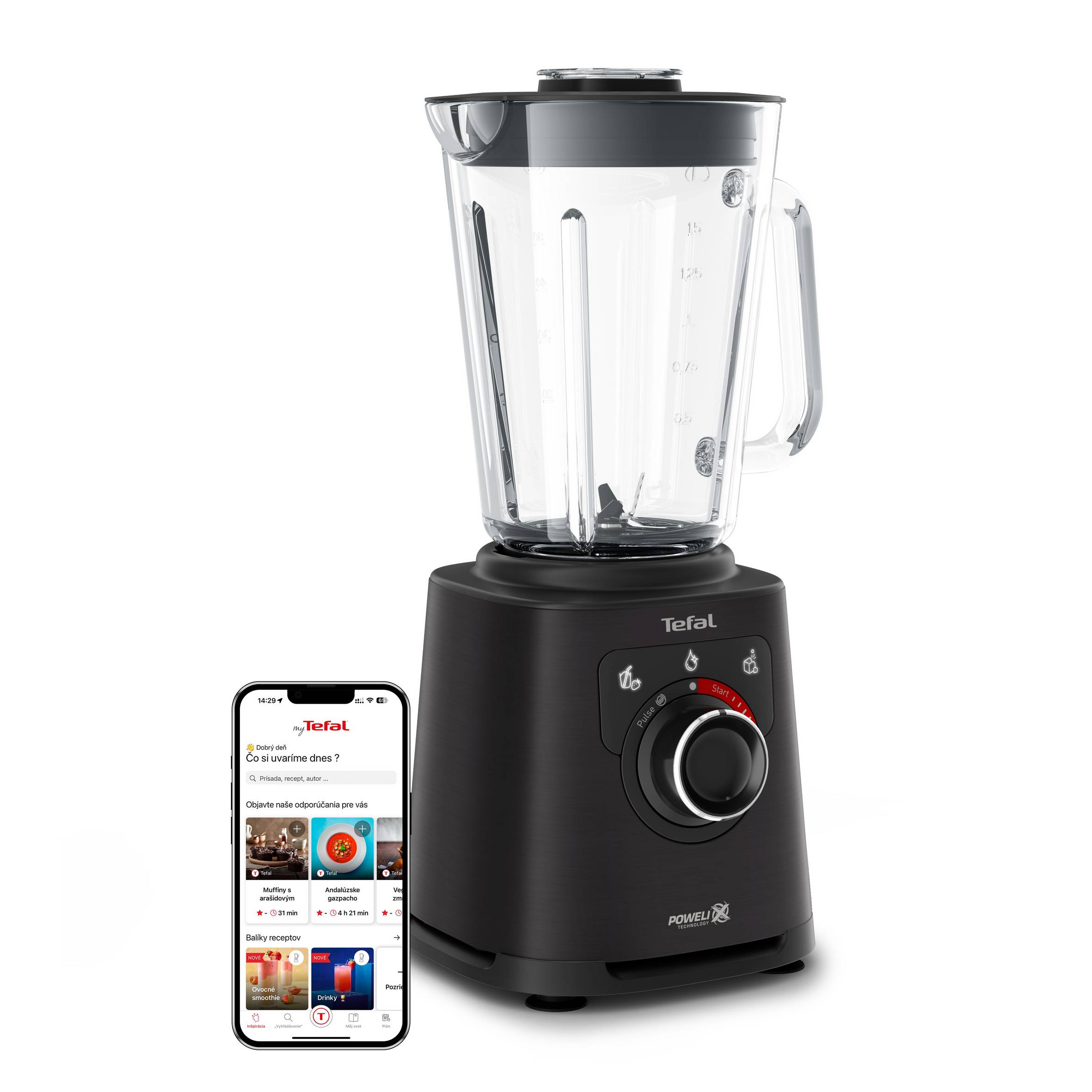 Vysokorýchlostný mixér Tefal Perfectmix+ s cestovnou fľašou BL87G831