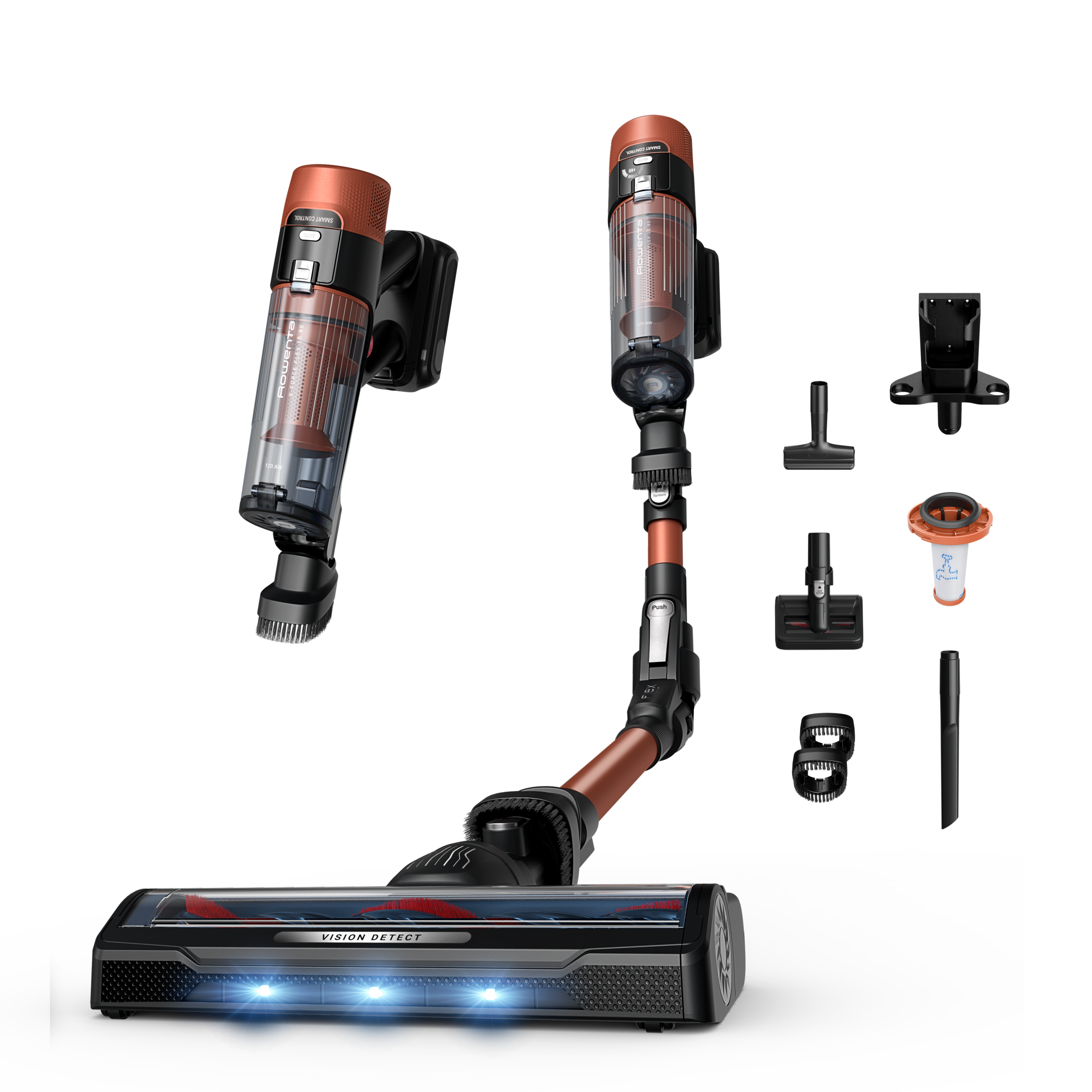 Tyčový vysávač X-Force Flex 10.80 Animal Auto 3v1 120 AW RH7A73E0