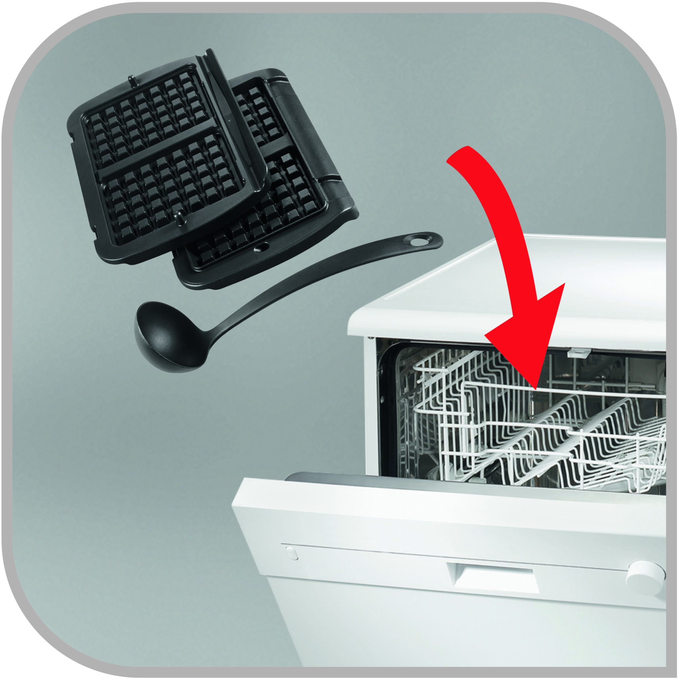 XA7248 Dosky na vafle a naberačka pre Tefal OptiGrill+/Elite