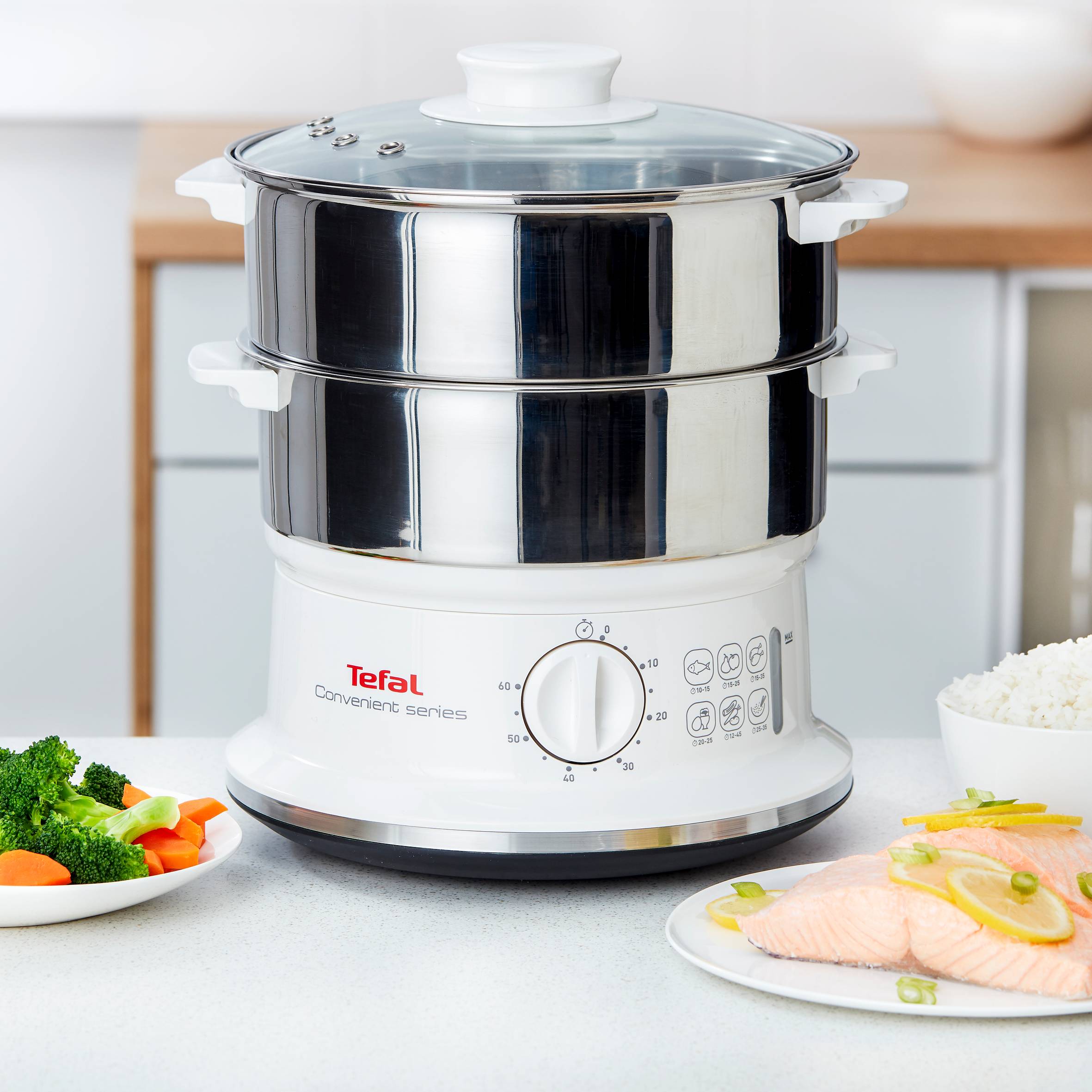 Parný hrniec Tefal Convenient Series VC145130 Biely