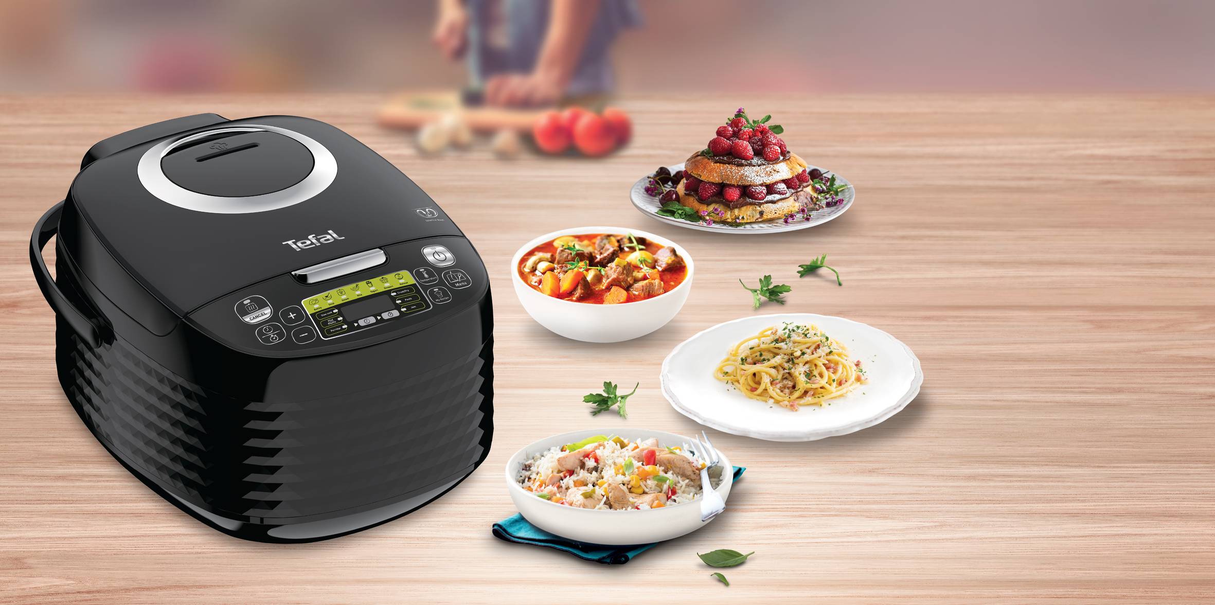 Multifunkčný elektrický hrniec Tefal SpheriCook RK745800 Čierny