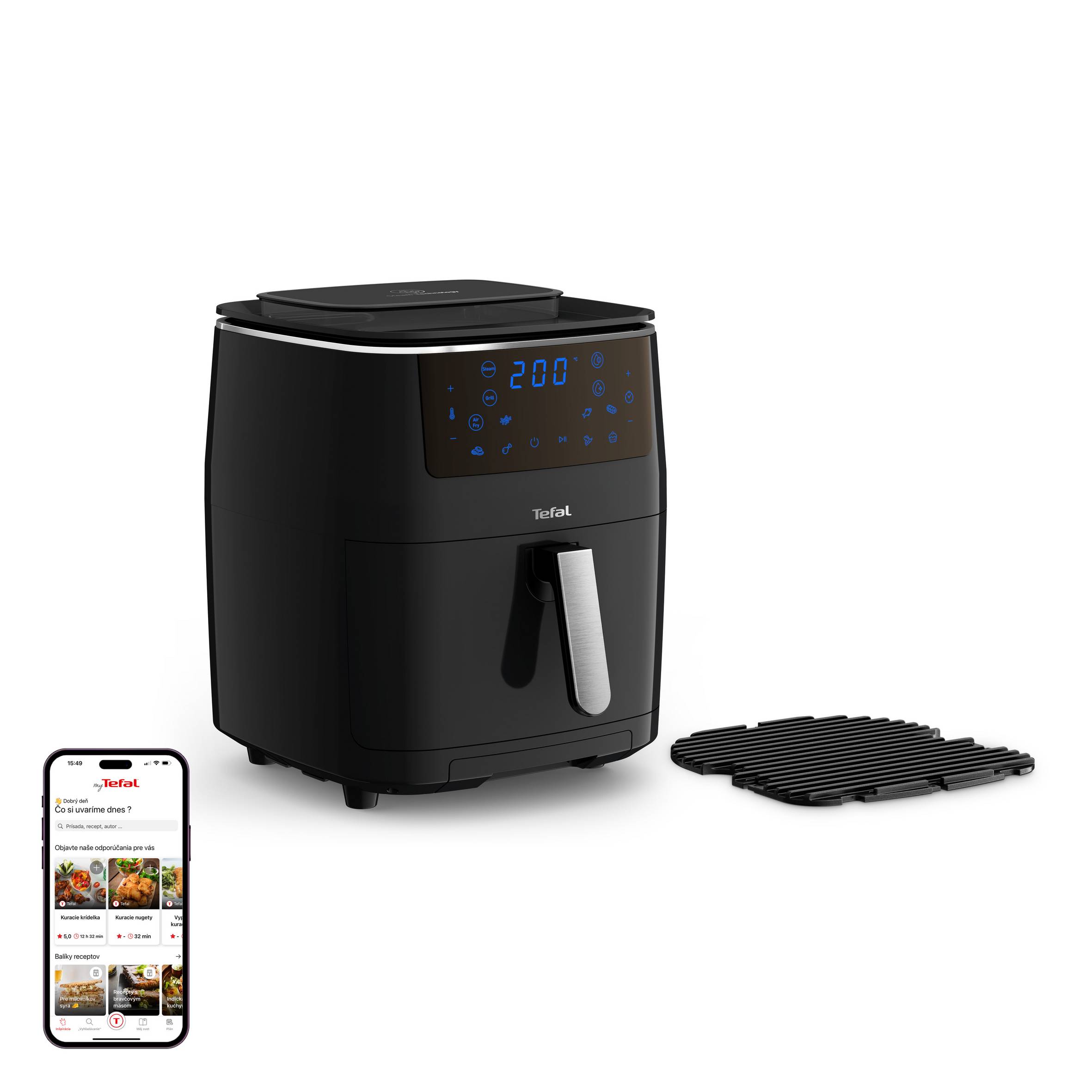 Teplovzdušná fritéza Tefal Easy Fry & Grill & Steam 3v1 FW201815 Čierna