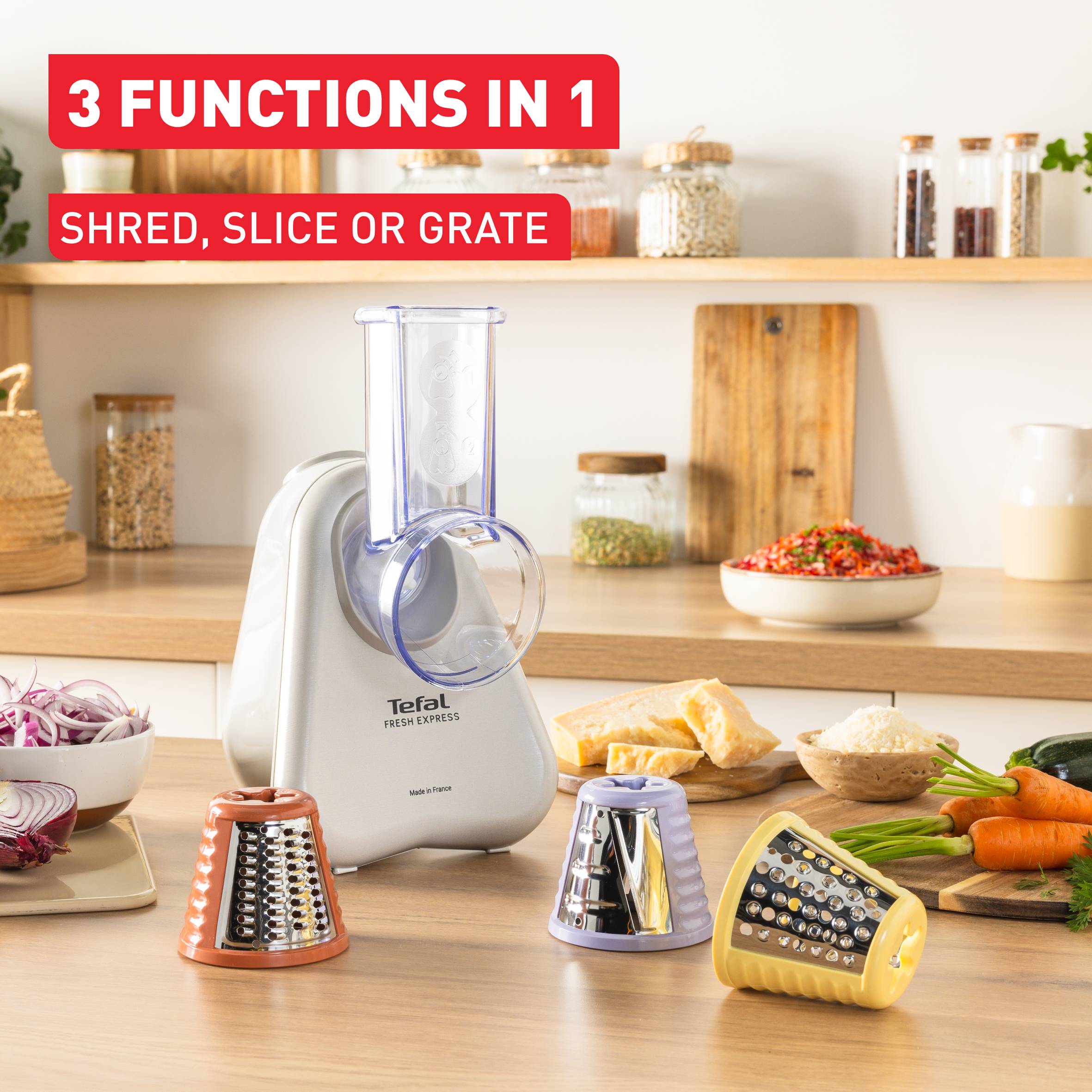 Fresh Express, Electric Vegetable Shredder, Direct-Serve System
