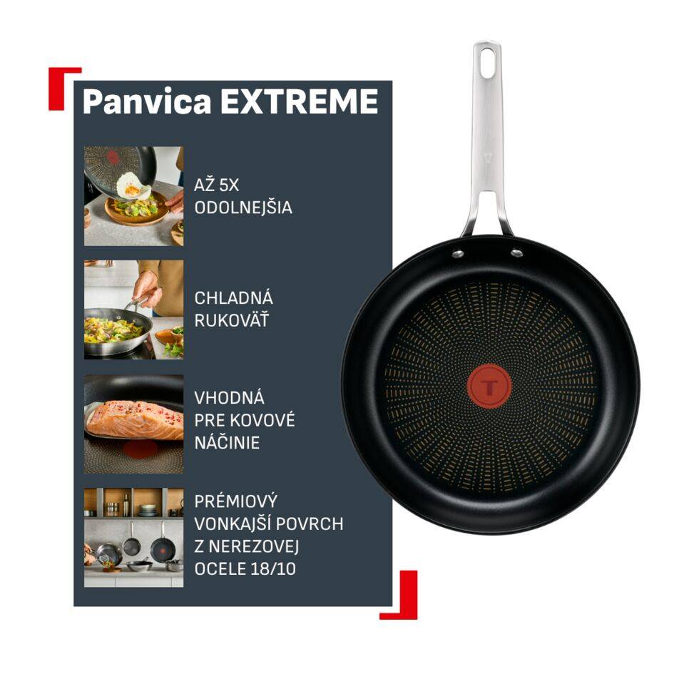 Nepriľnavá panvica Tefal Extreme G7620604 28 cm