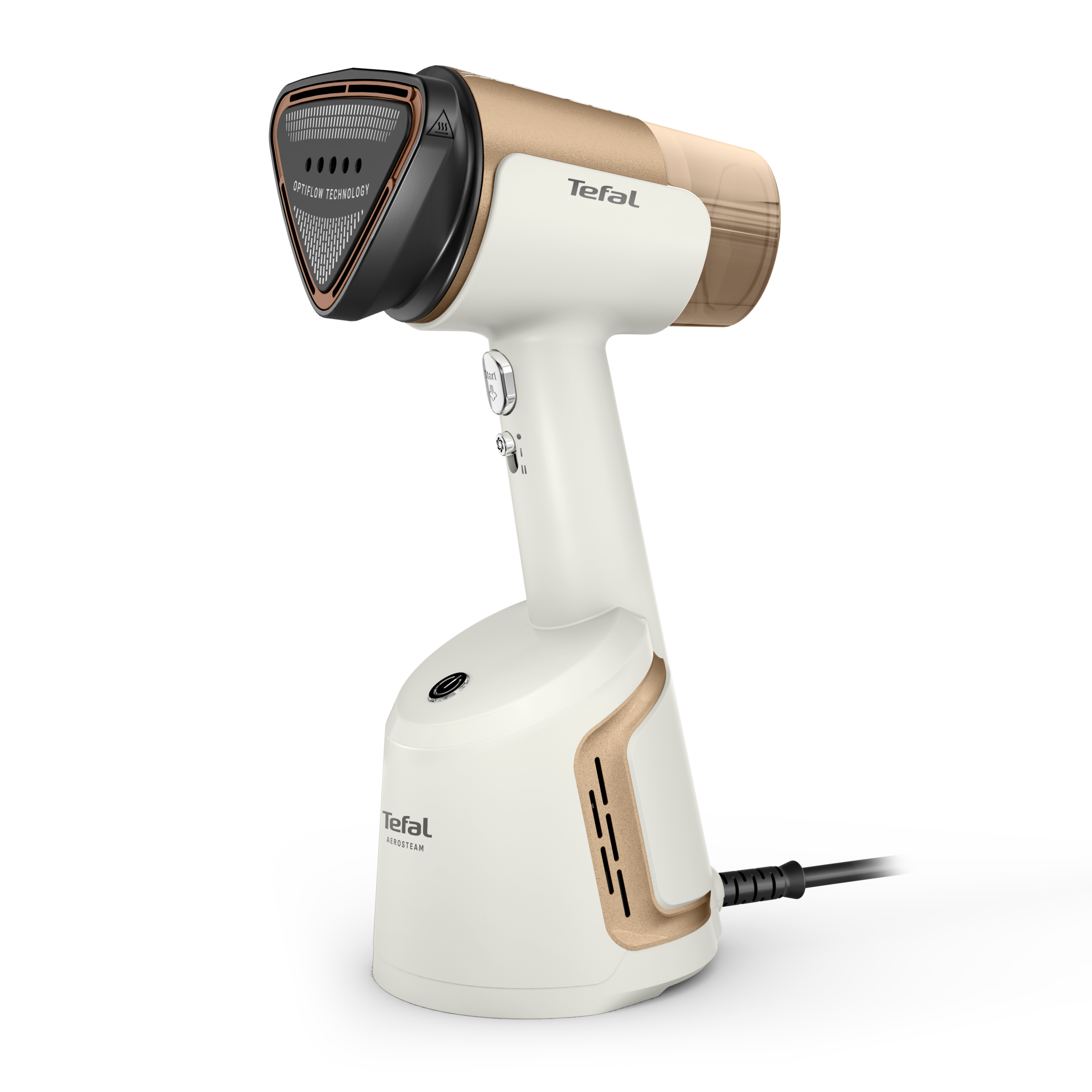 Nasávací ručný naparovač a žehlička 2v1 Tefal AeroSteam DT9820F0 Biely/zlatý