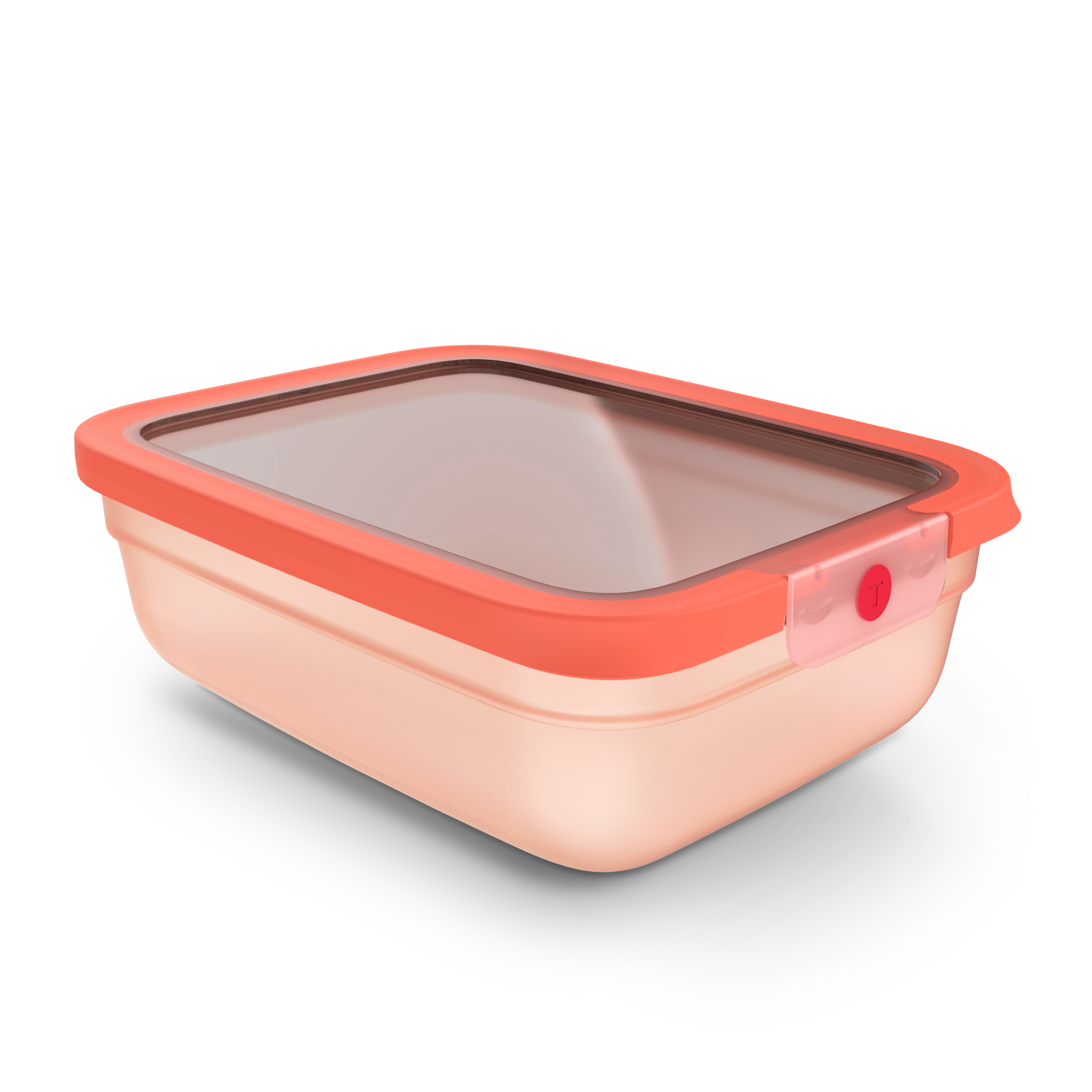 N1211410 oneClick Tefal obdĺžniková nádoba na potraviny, 2,3 l, oranžová