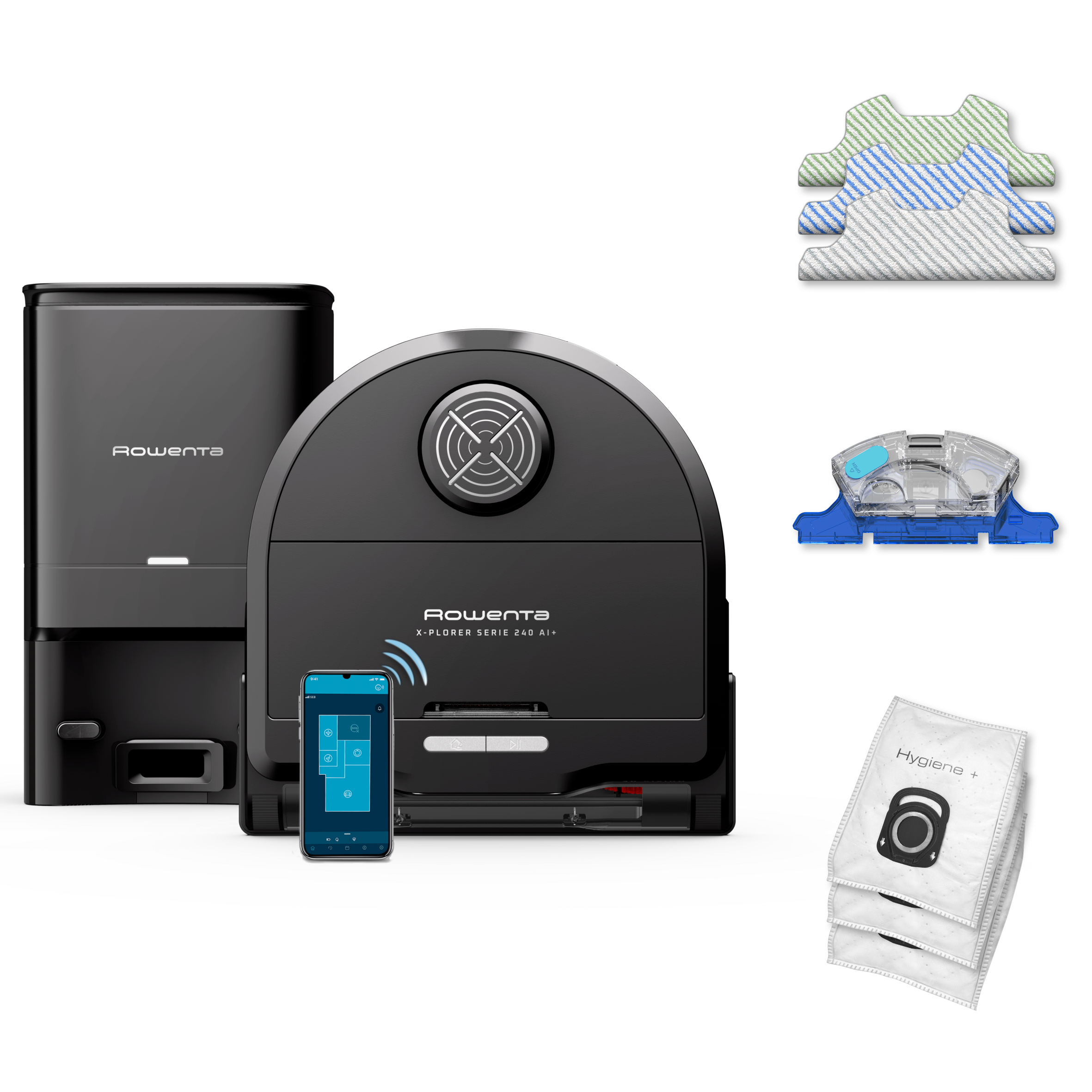Robotický vysávač Rowenta X-PLORER S240+ AI Animal & Allergy 8000Pa RR9695WH