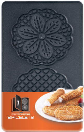 Vymeniteľné platničky Tefal Snack Collection XA800712 Kvetinové lievance