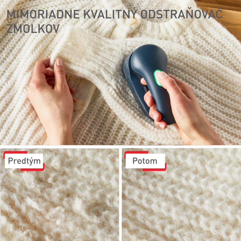 Nabíjateľný odstraňovač žmolkov Tefal JB7002E0 Tmavomodrý